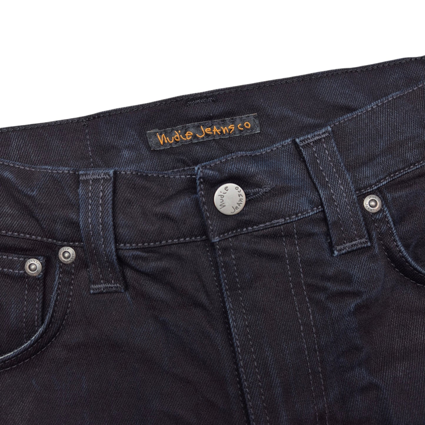 Nudie Jeans Black Thin Finn Skinny Denim W29
