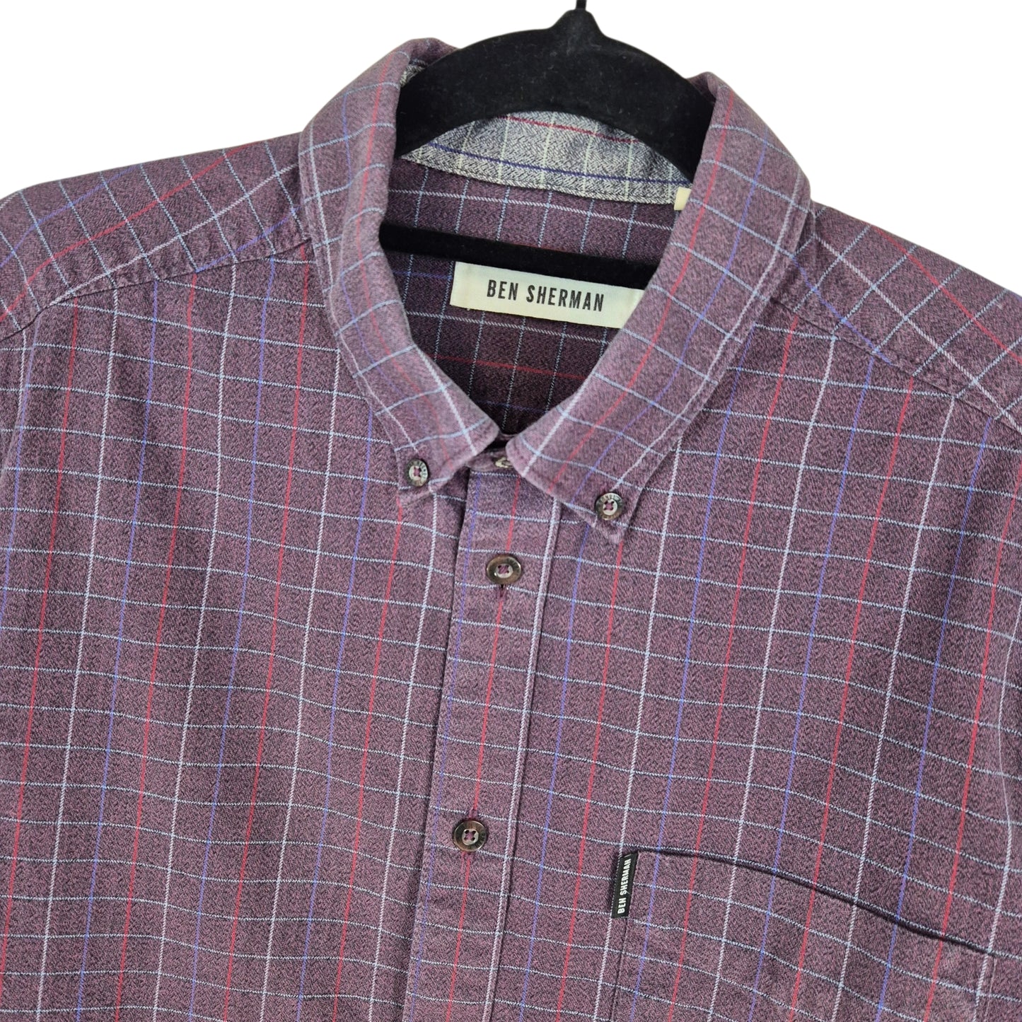 Ben Sherman Dark Burgundy Dress Shirt Size M