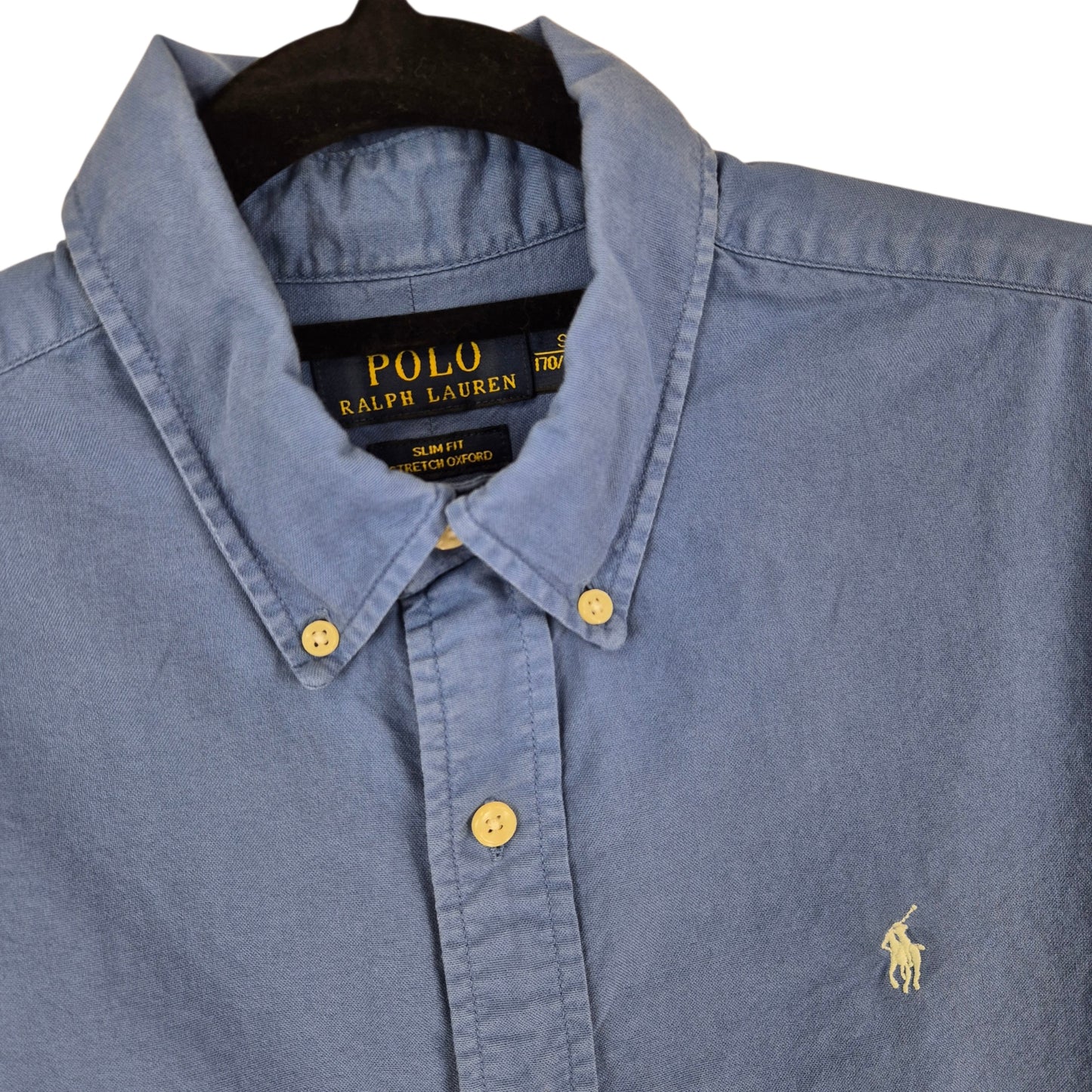 Polo Ralph Lauren Blue Slim Fit Short Sleeve Button Shirt Size S