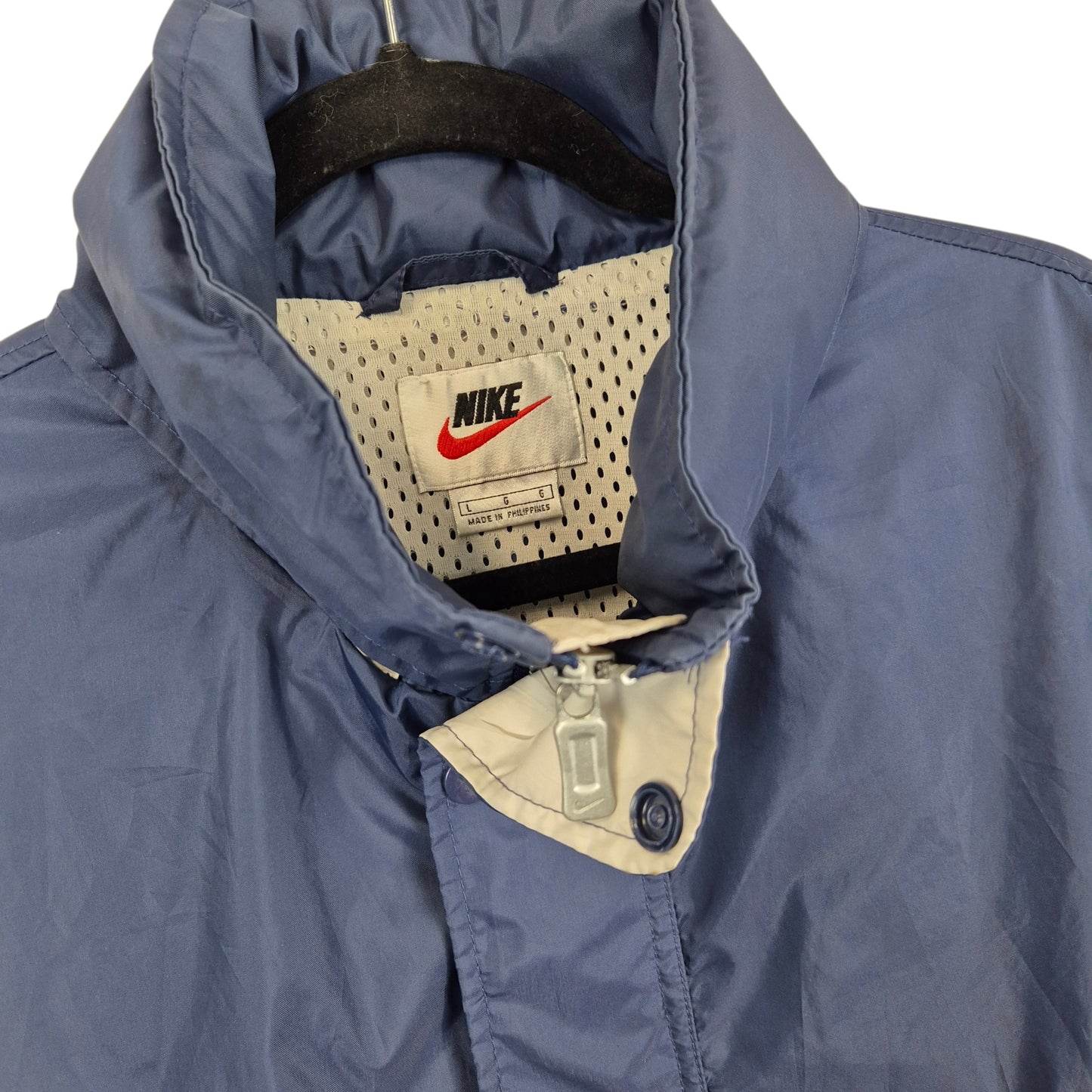Vintage Nike 90's Dark Blue Shell Jacket Size L
