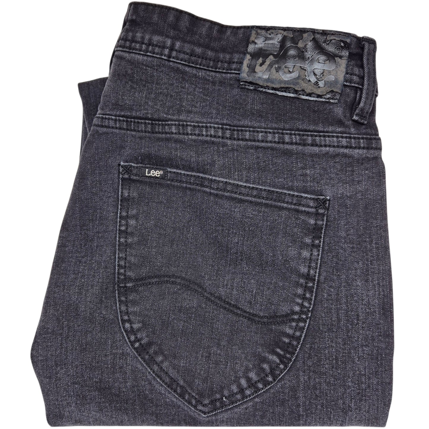 Lee Jeans Black Regular Fit Stretch Denim W35
