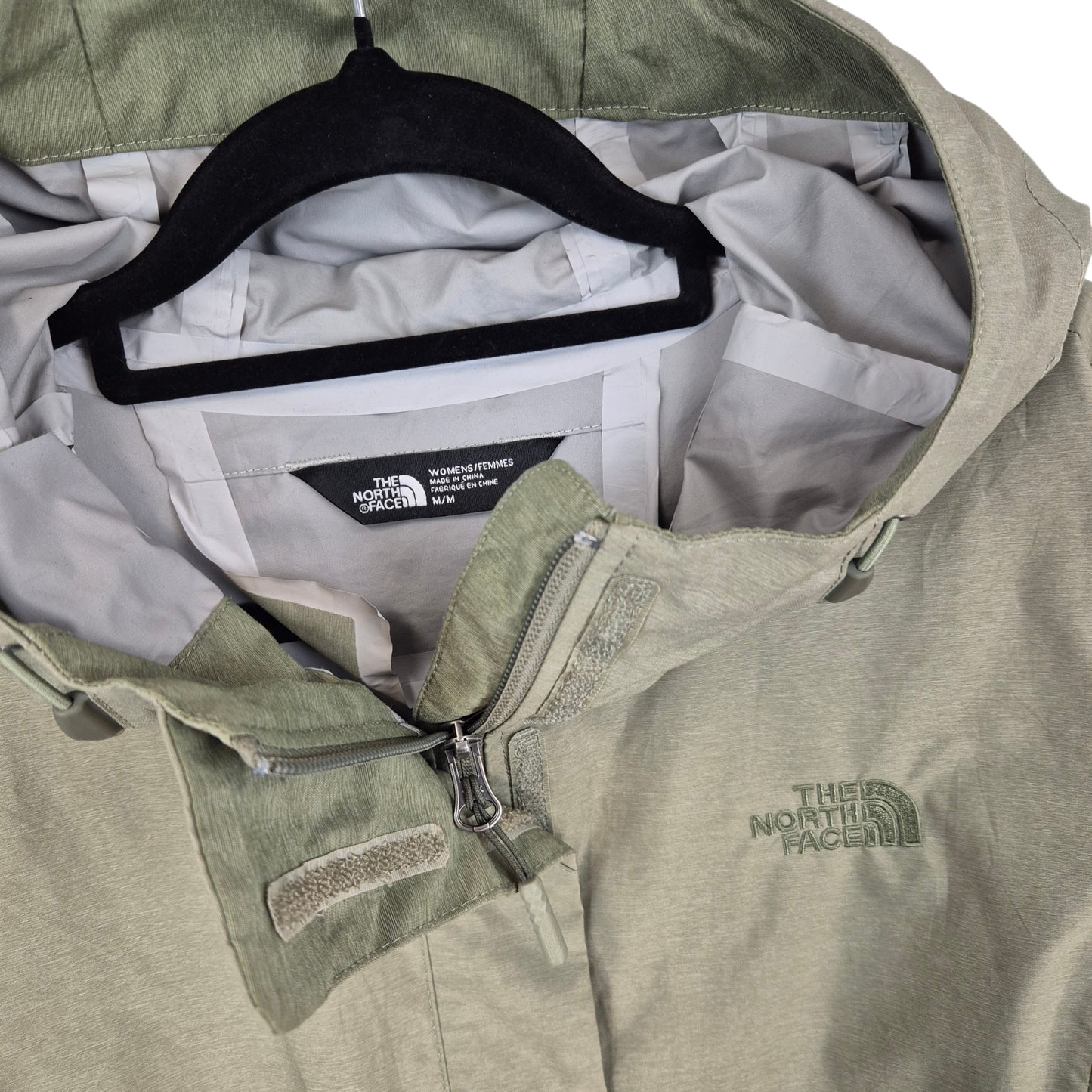 The North Face Womens Khaki Green Light Jacket Size M