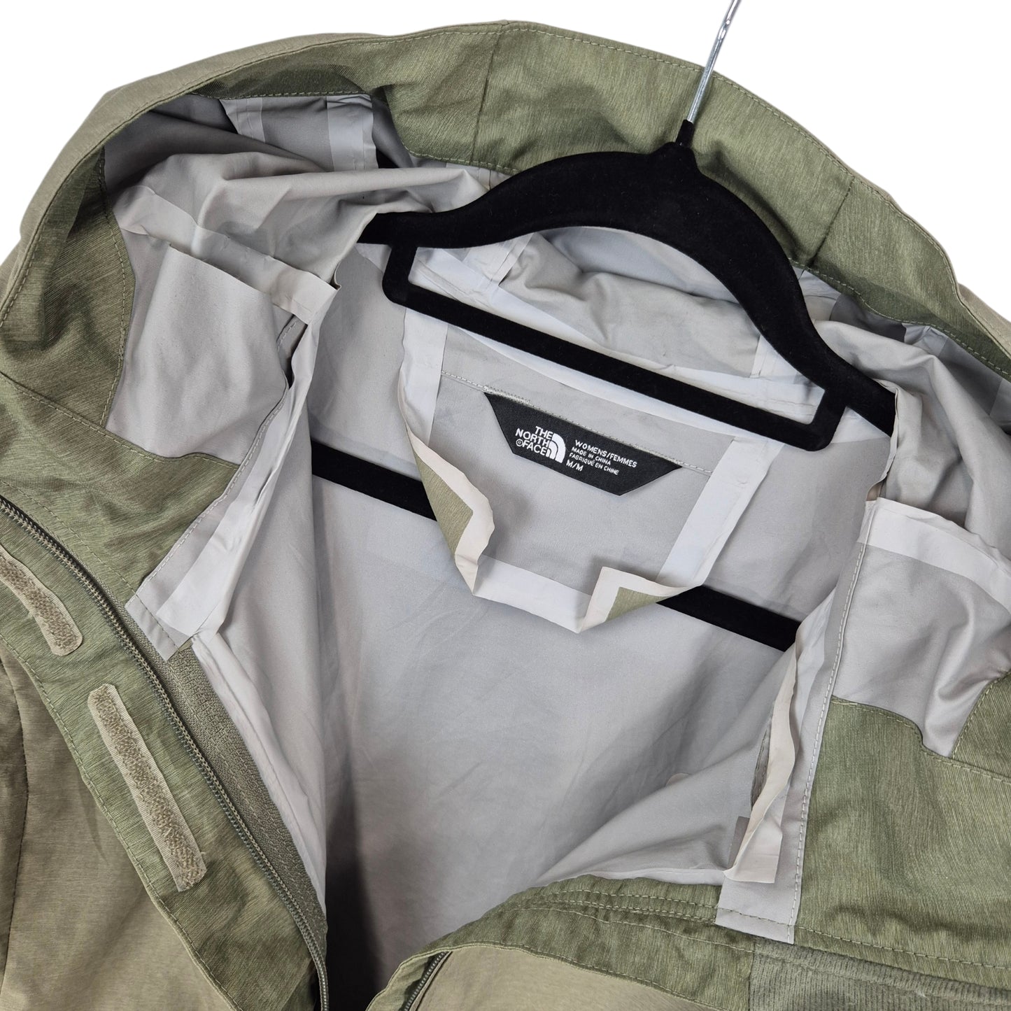 The North Face Womens Khaki Green Light Jacket Size M