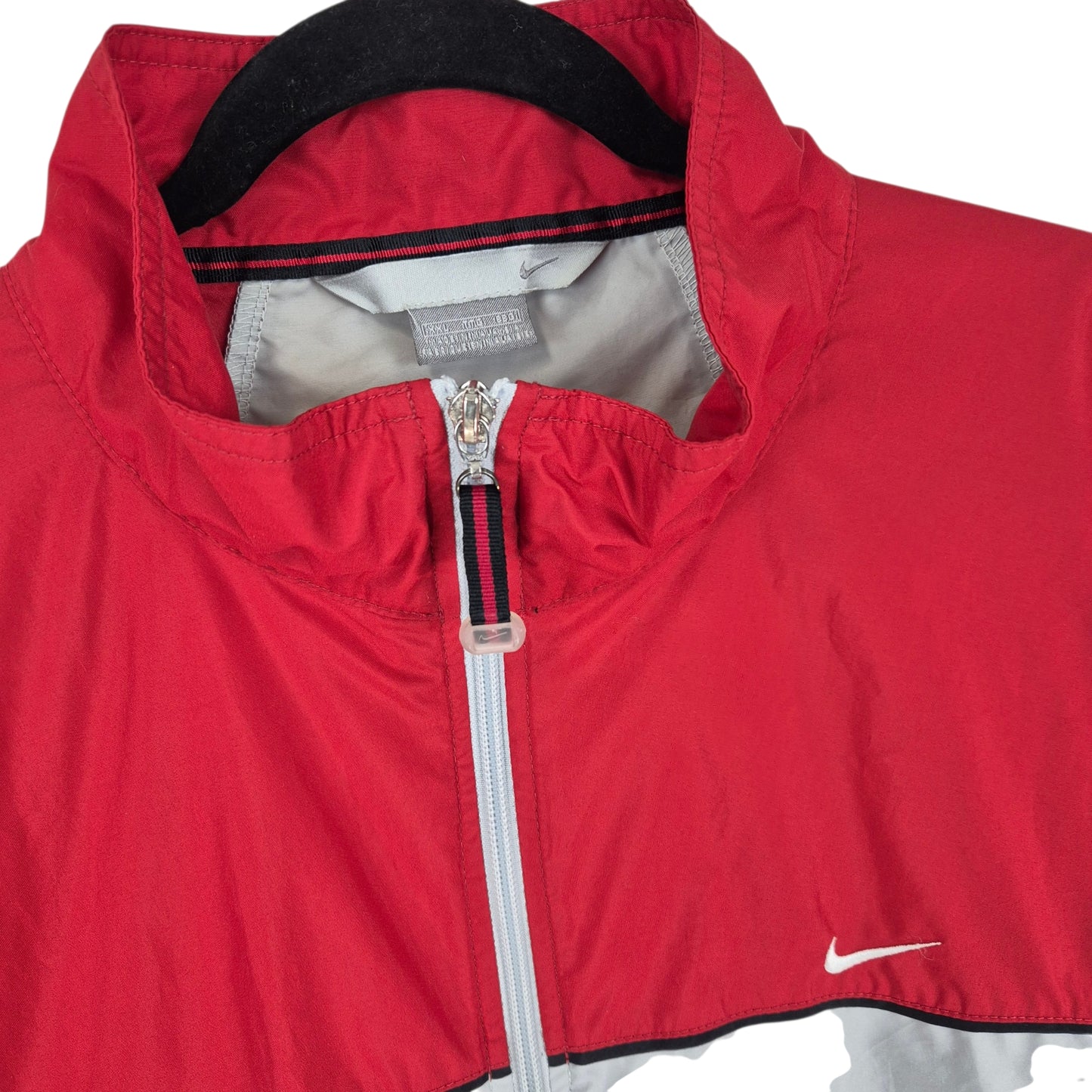Vintage Nike 2000's Grey & Red Spray Jacket Size 2XL
