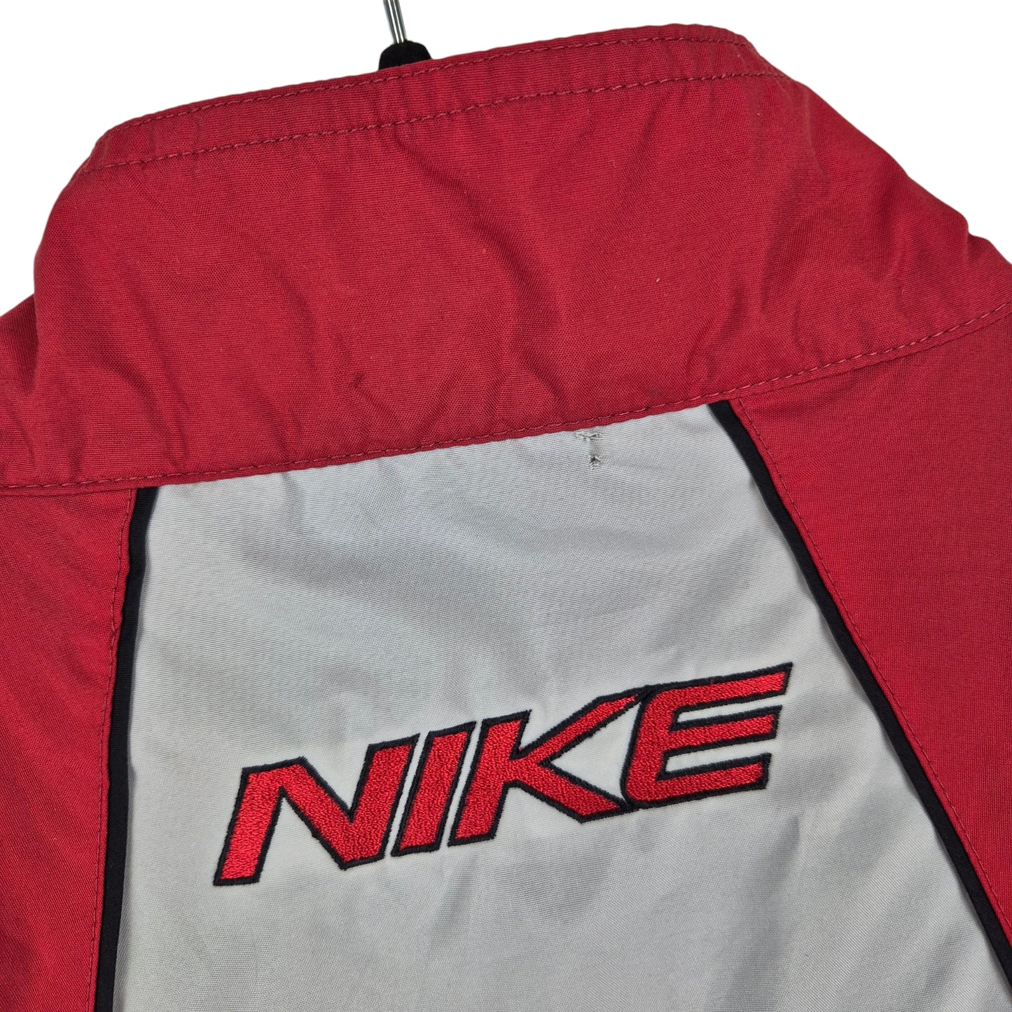 Vintage Nike 2000's Grey & Red Spray Jacket Size 2XL