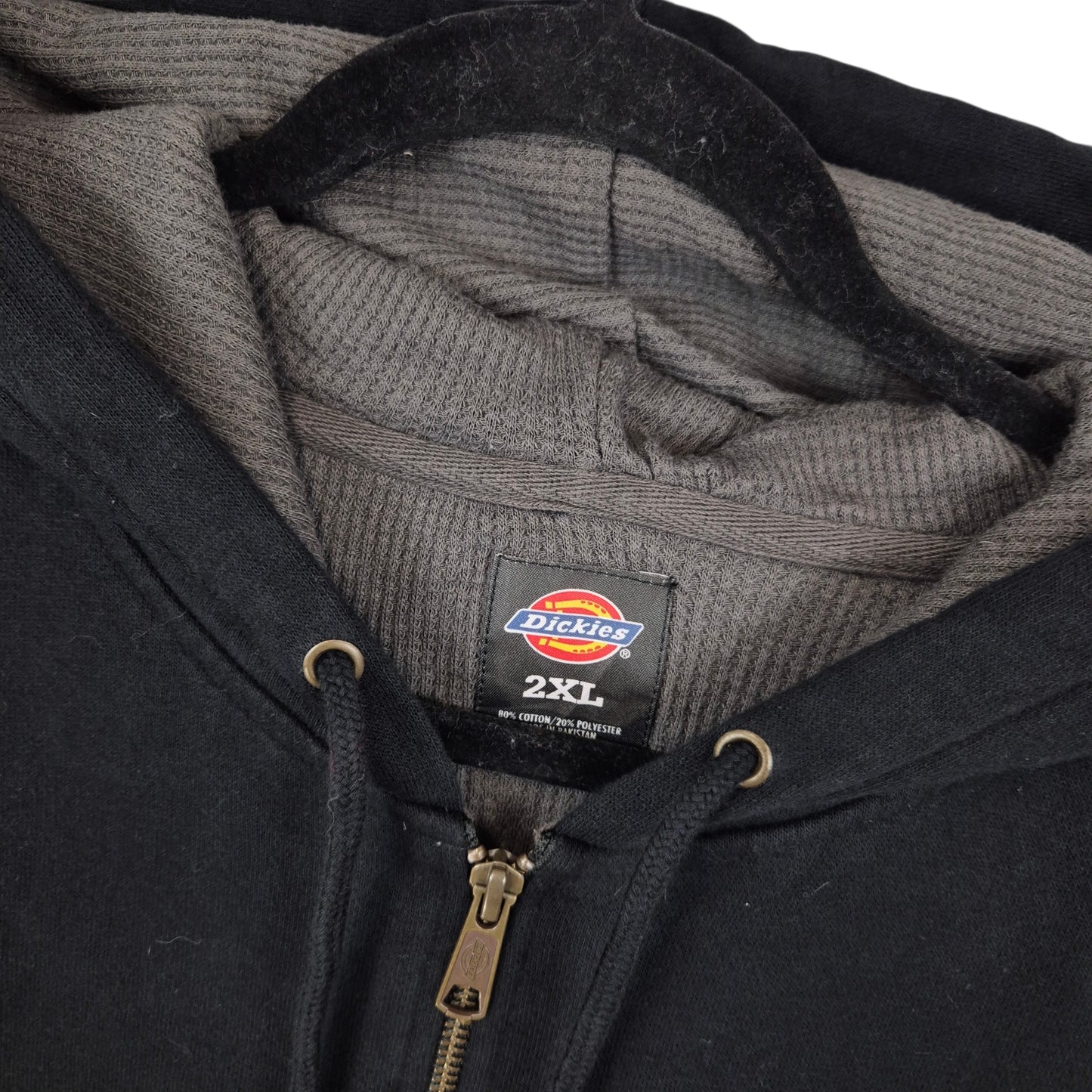 Dickies Black Heavy Zip Hoodie Size 2XL