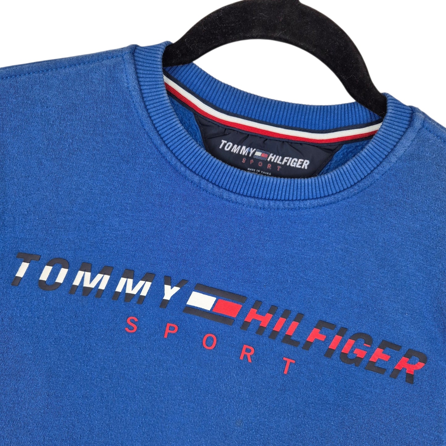 Tommy Hilfiger Sport Blue Crewneck Sweater Size XS