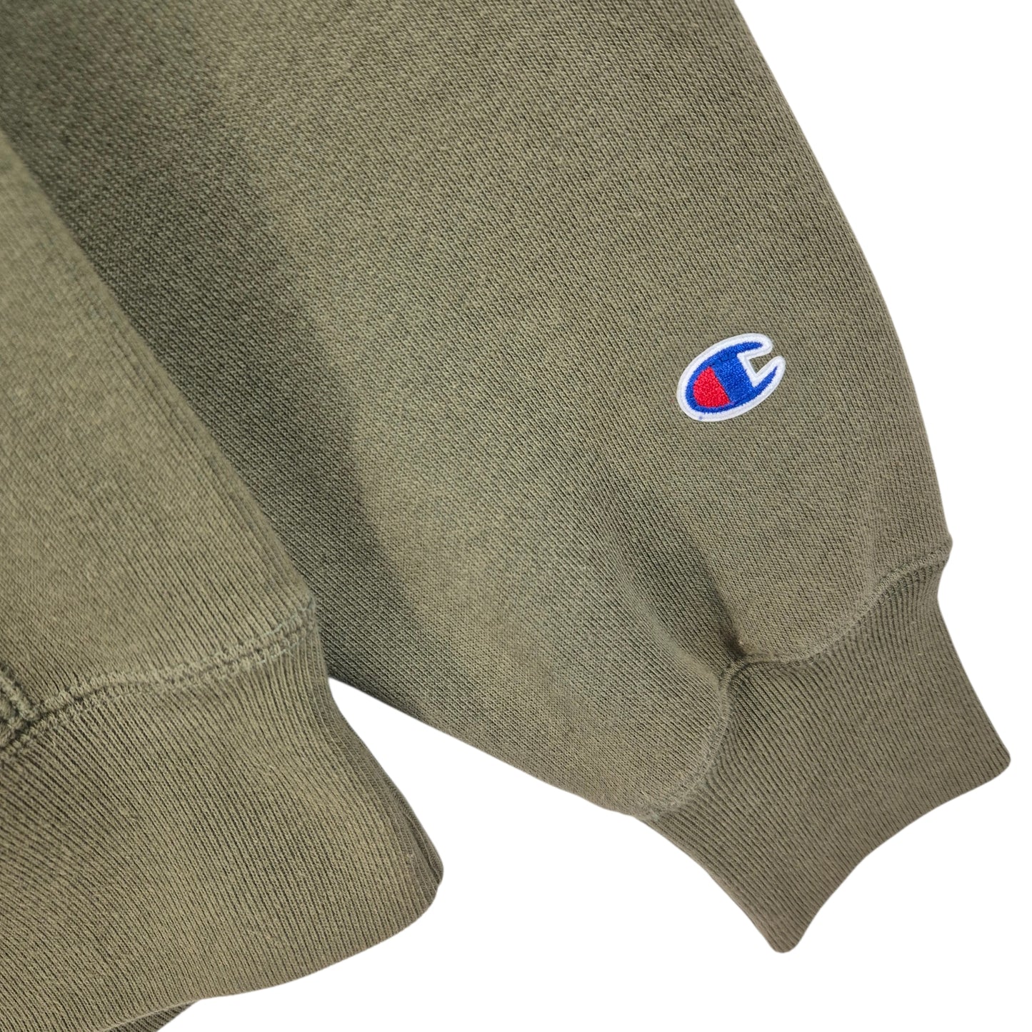 Champion Reverse Weave Olive Green Heavy Hoodie Size M