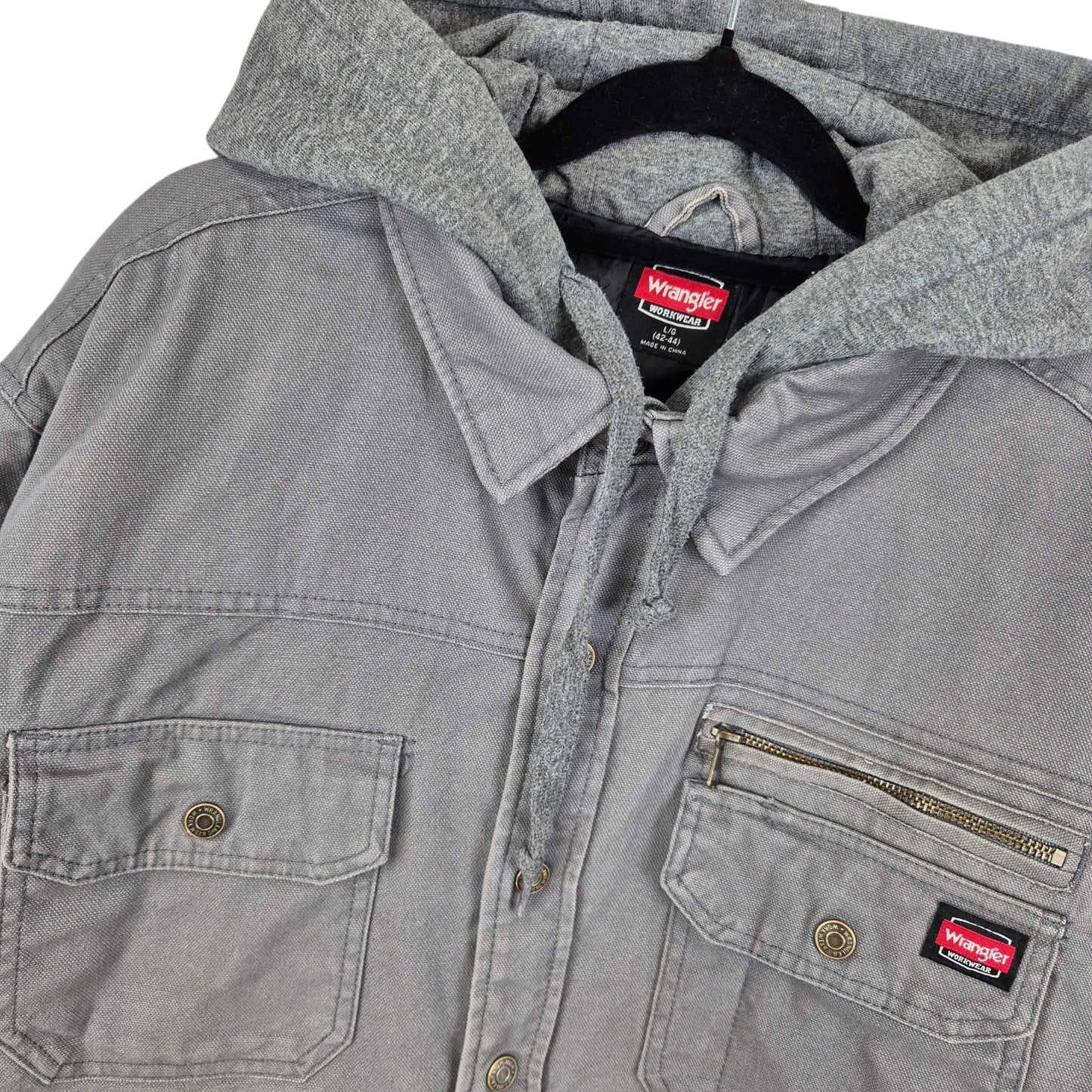 Wrangler Workwear Grey Denim Jacket Size L