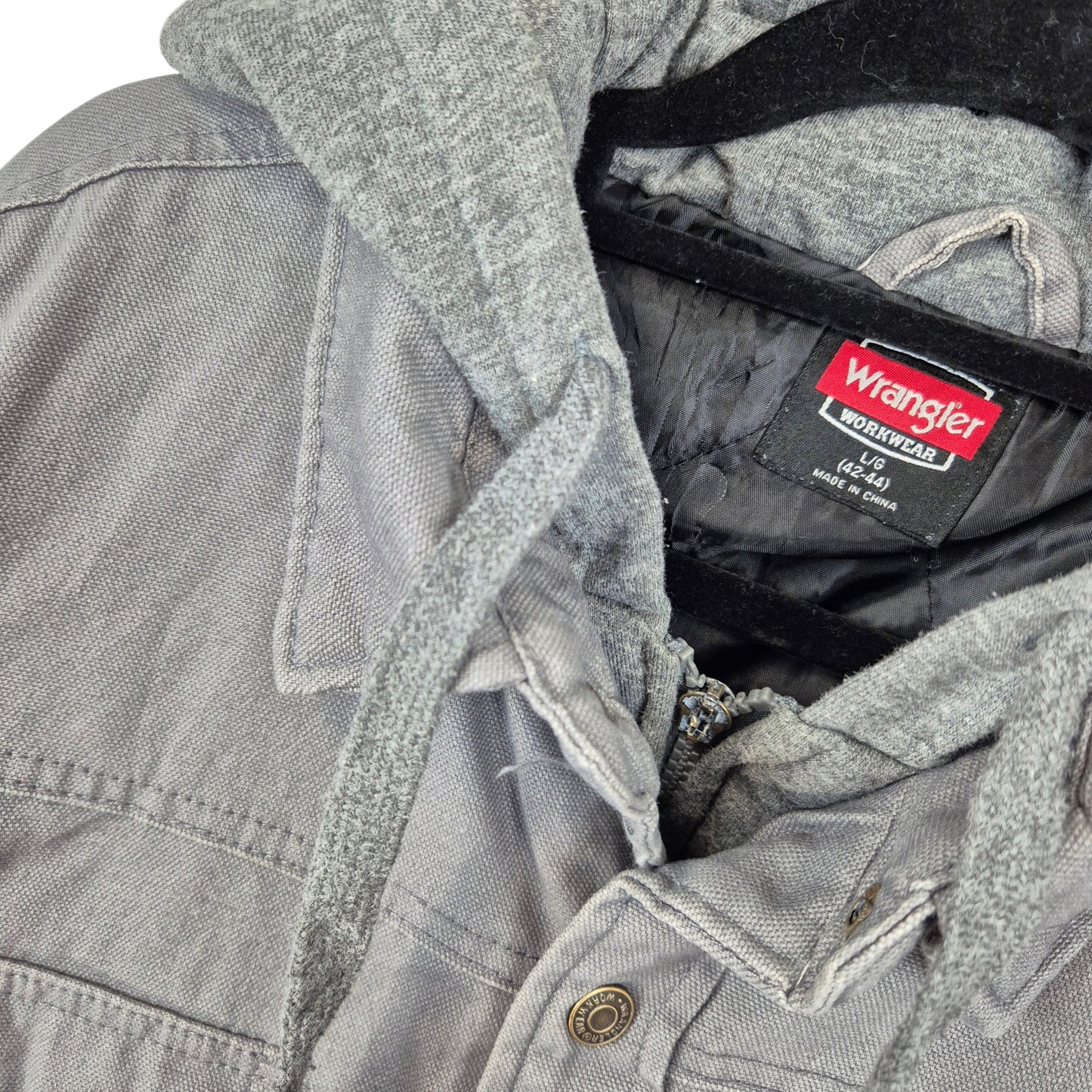 Wrangler Workwear Grey Denim Jacket Size L