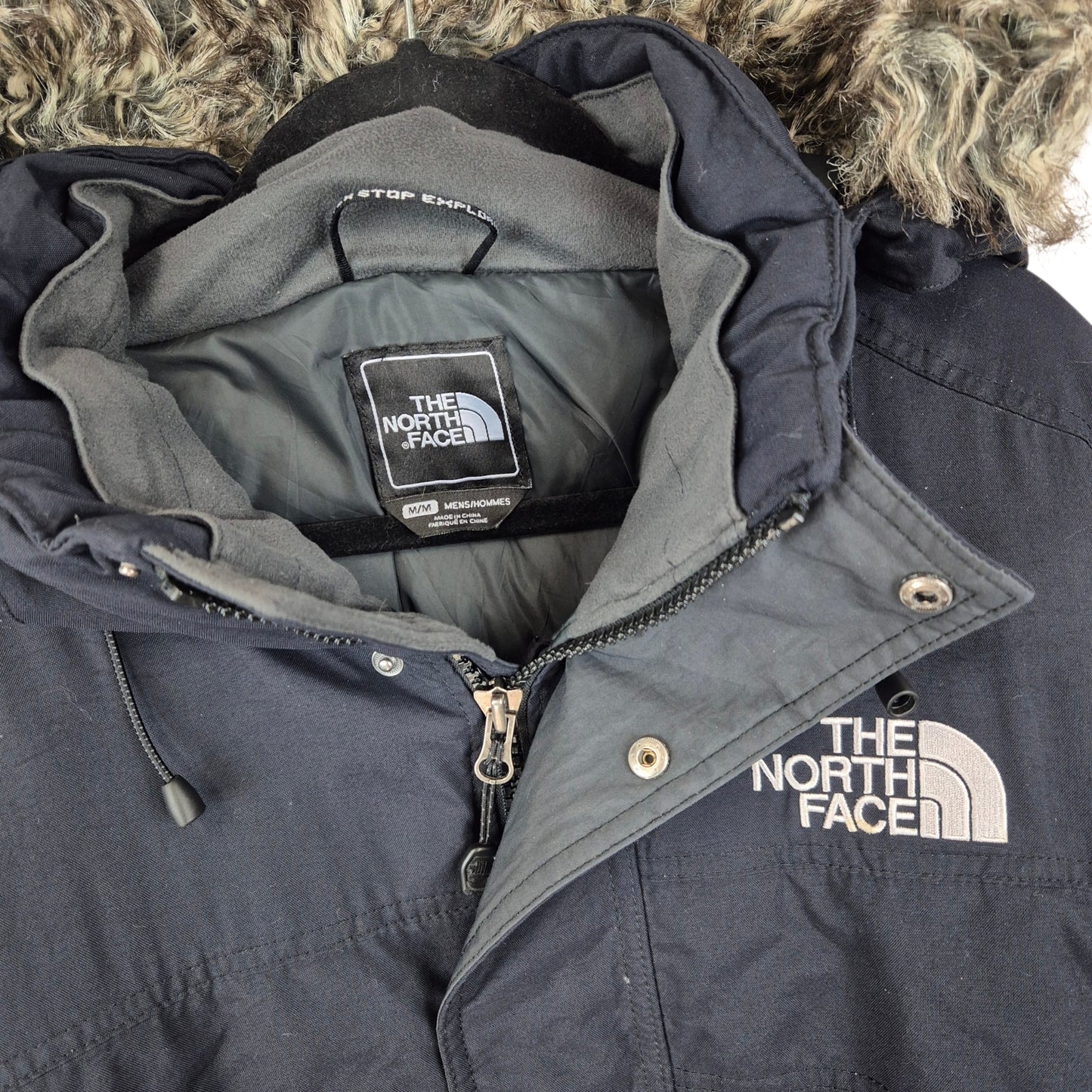 The North Face Heavy Quilted Trench Coat Jacket Size M