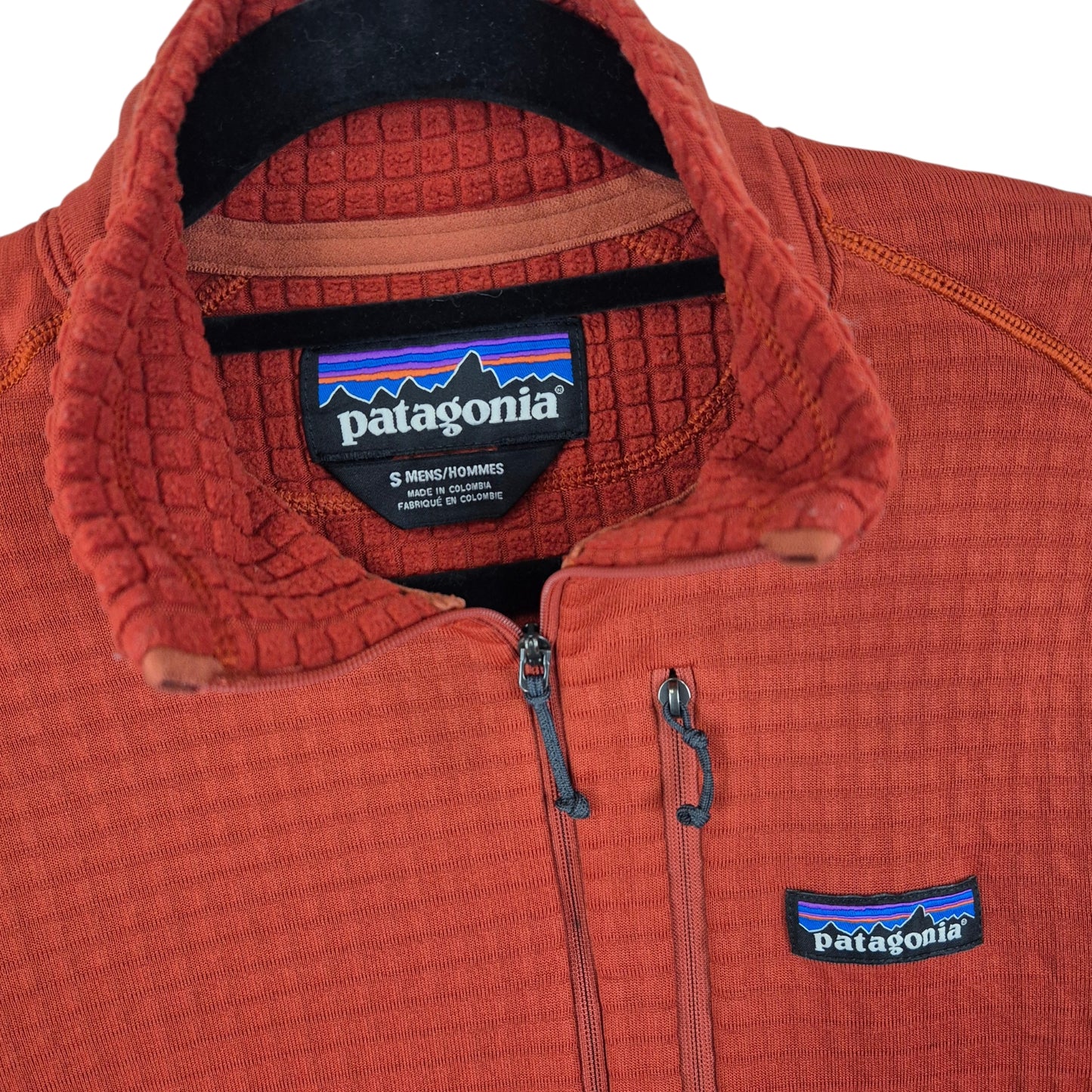 Patagonia Clay Brown Stretchy Zip Jumper Size S