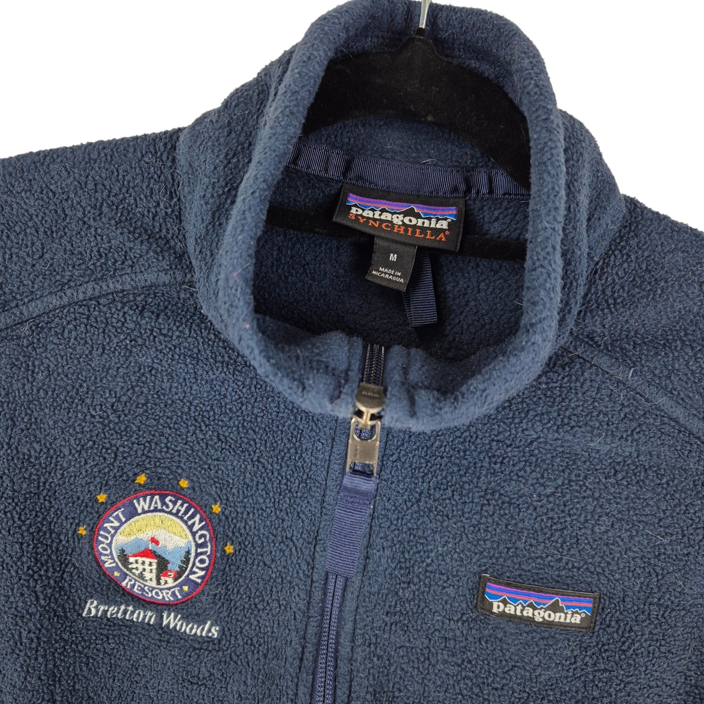 Patagonia Bretton Woods Dark Blue Fleece Vest Size M