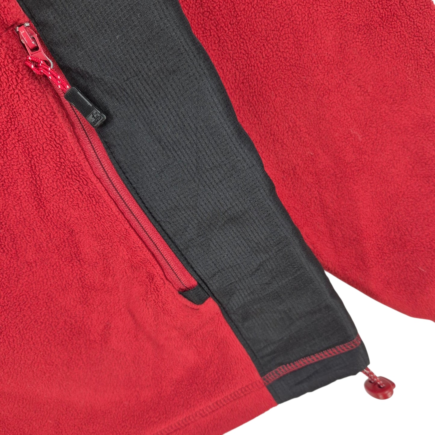 Vintage Starter Red Fleece Zip Jumper Size M