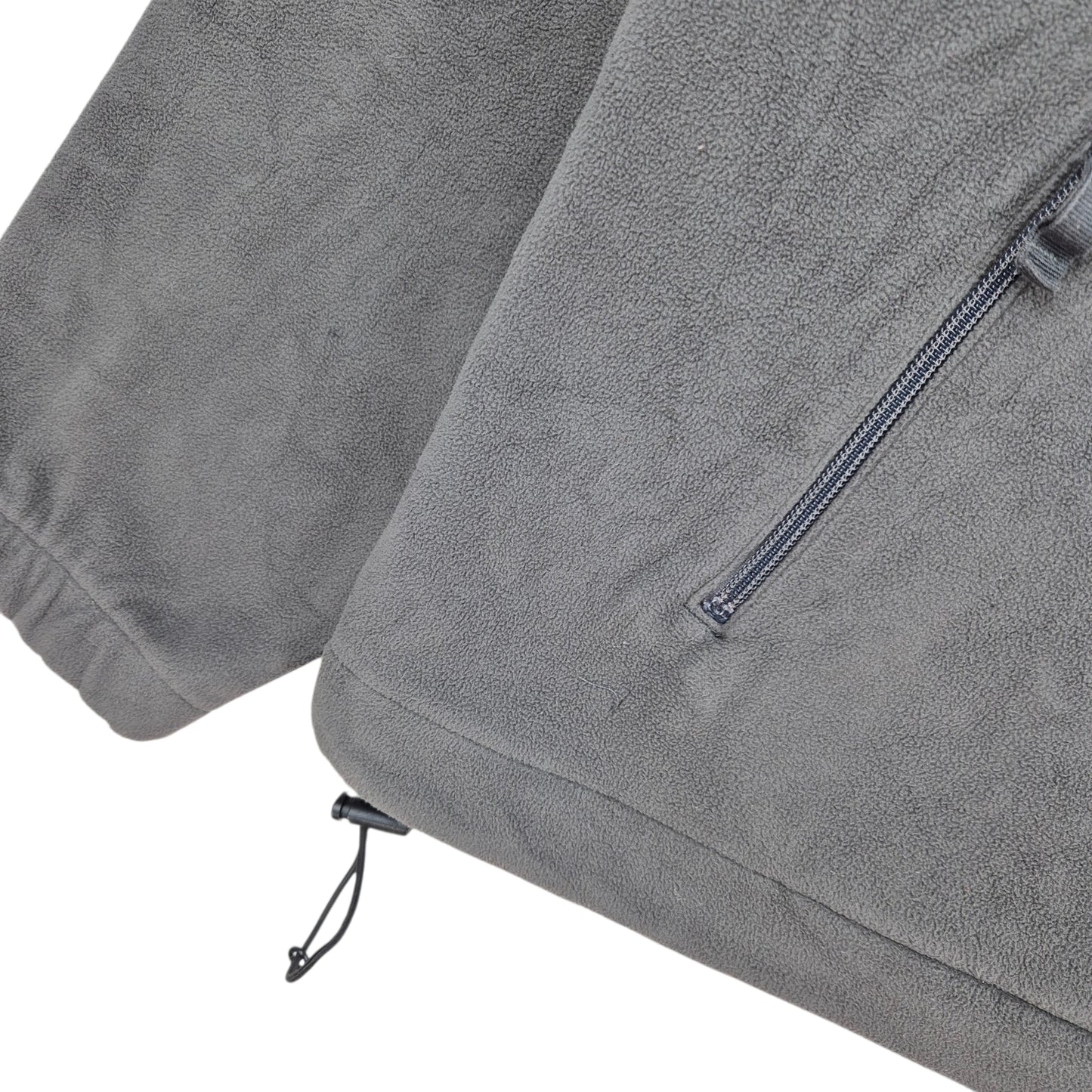 Vintage Chaps 2000's Grey Fleece Zip Jumper Size L