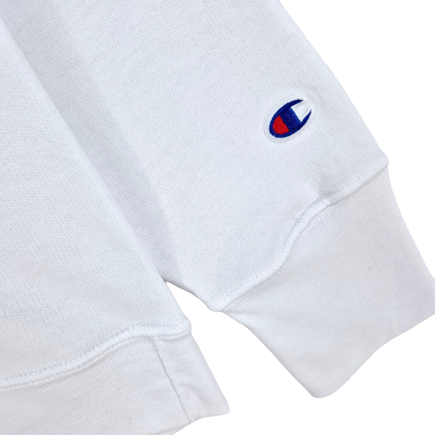 Champion White Chest Script Hoodie Size XL