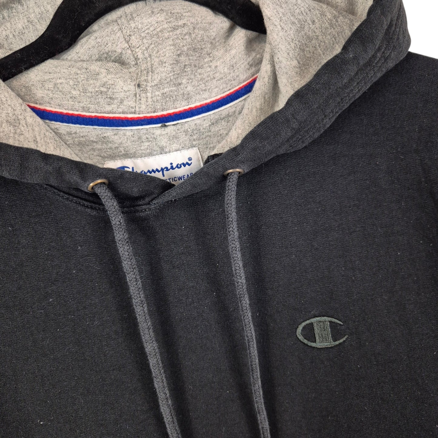 Champion Black Basic Hoodie Size S
