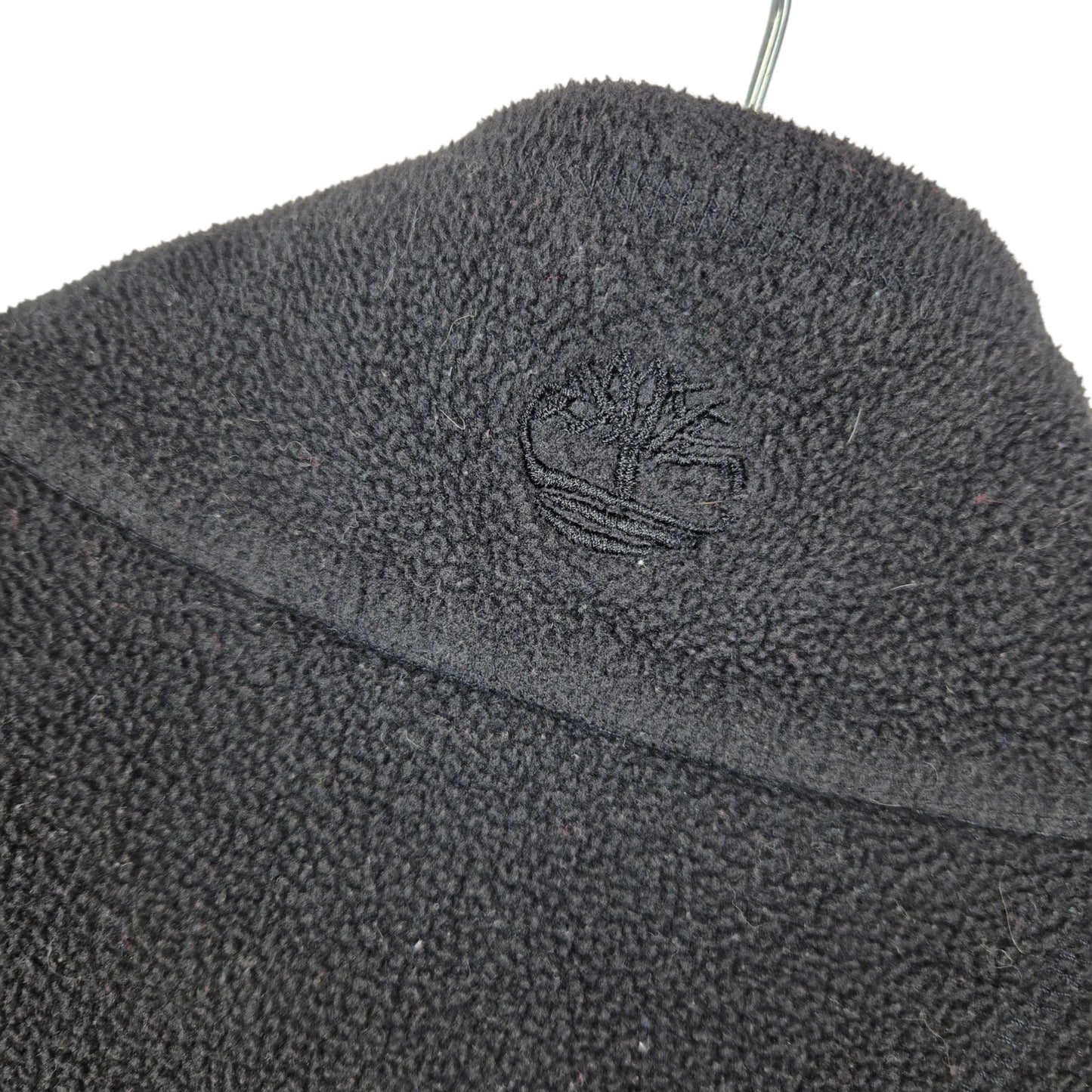 Timberland Black Quarter Zip Fleece Jumper Size XL