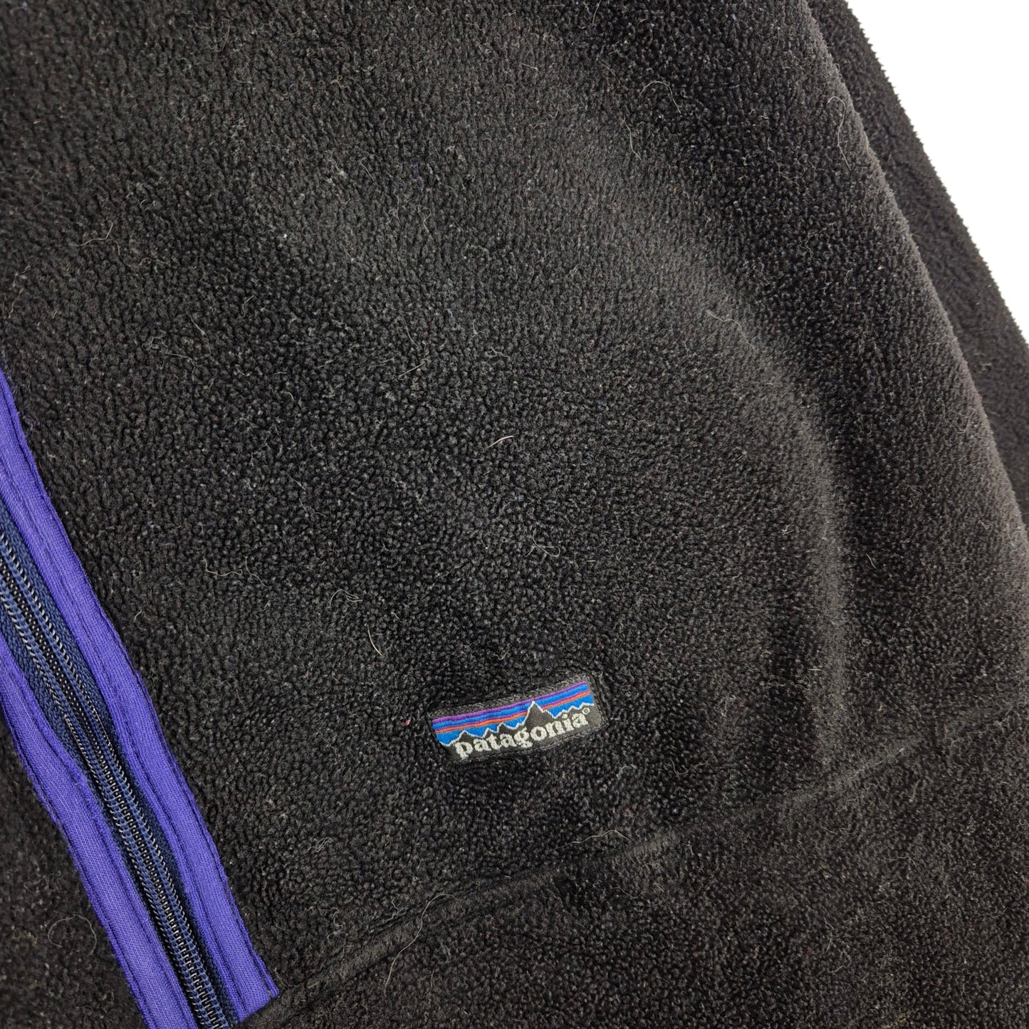 Vintage Patagonia 90's Black Half Zip Fleece Jumper Size 2XL