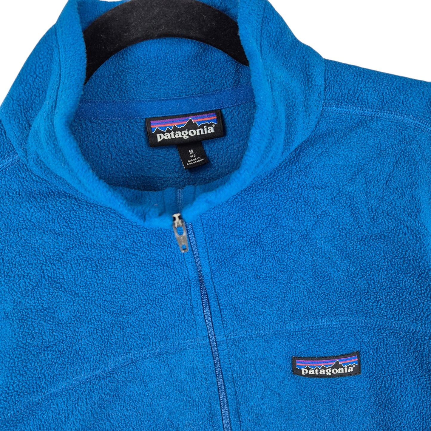 Patagonia Blue Quarter Zip Fleece Jumper Size M