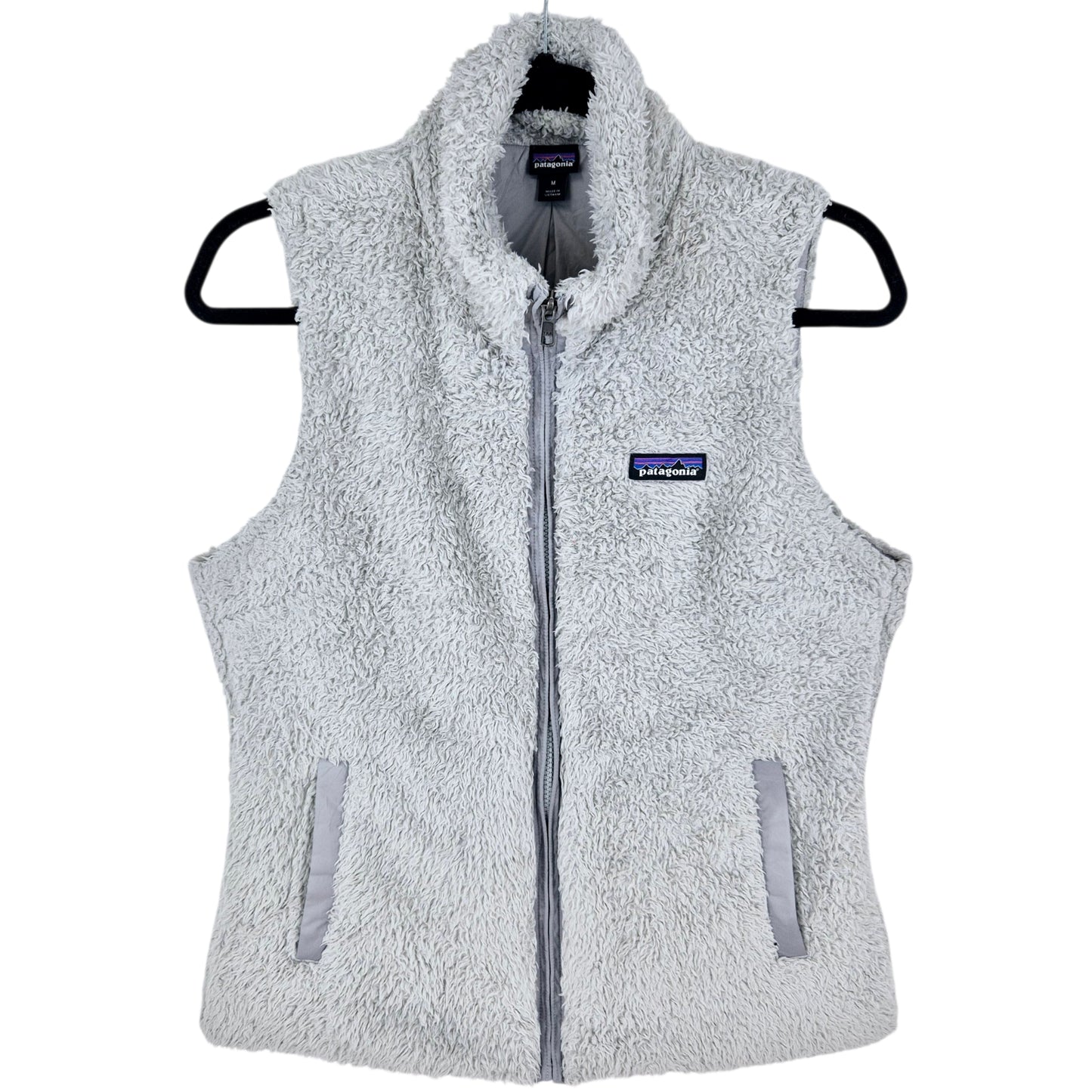 Patagonia Womens Light Grey Fleece Vest Size M