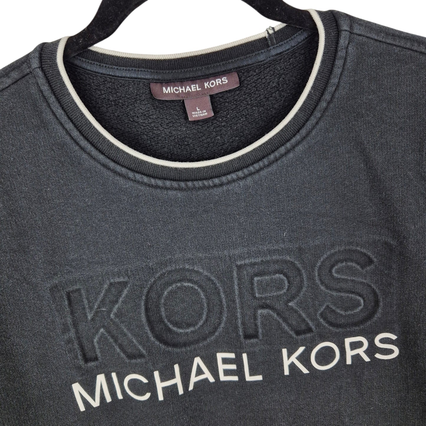 Michael Kors Black Crewneck Sweater Size L
