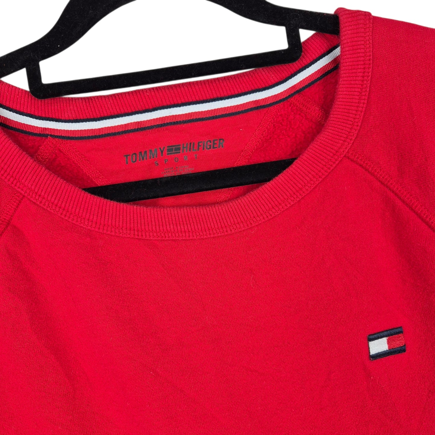 Tommy Hilfiger Sport Womens Red Crewneck Sweater Size M