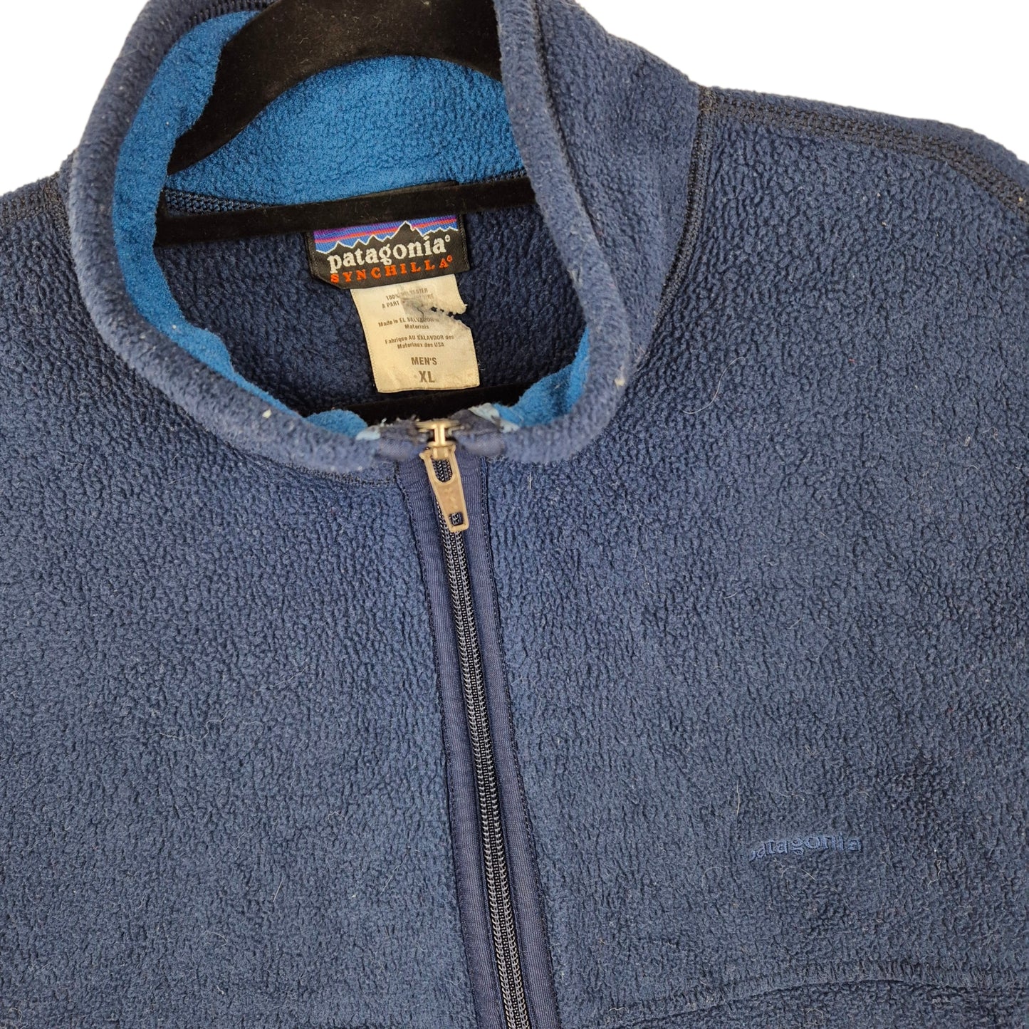 Patagonia Dark Blue Fleece Vest Size XL