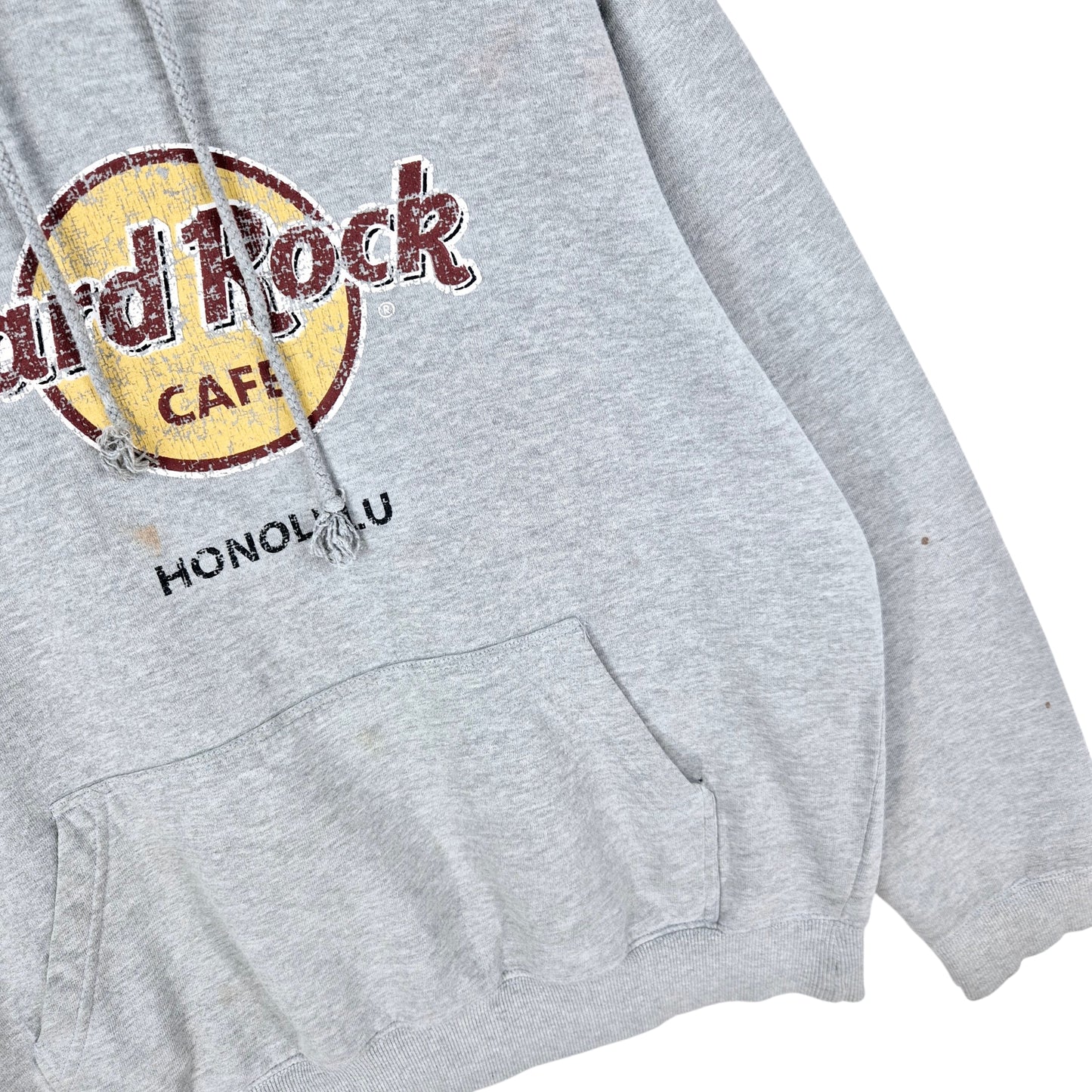 Hard Rock Cafe Honolulu Light Grey Hoodie Size M