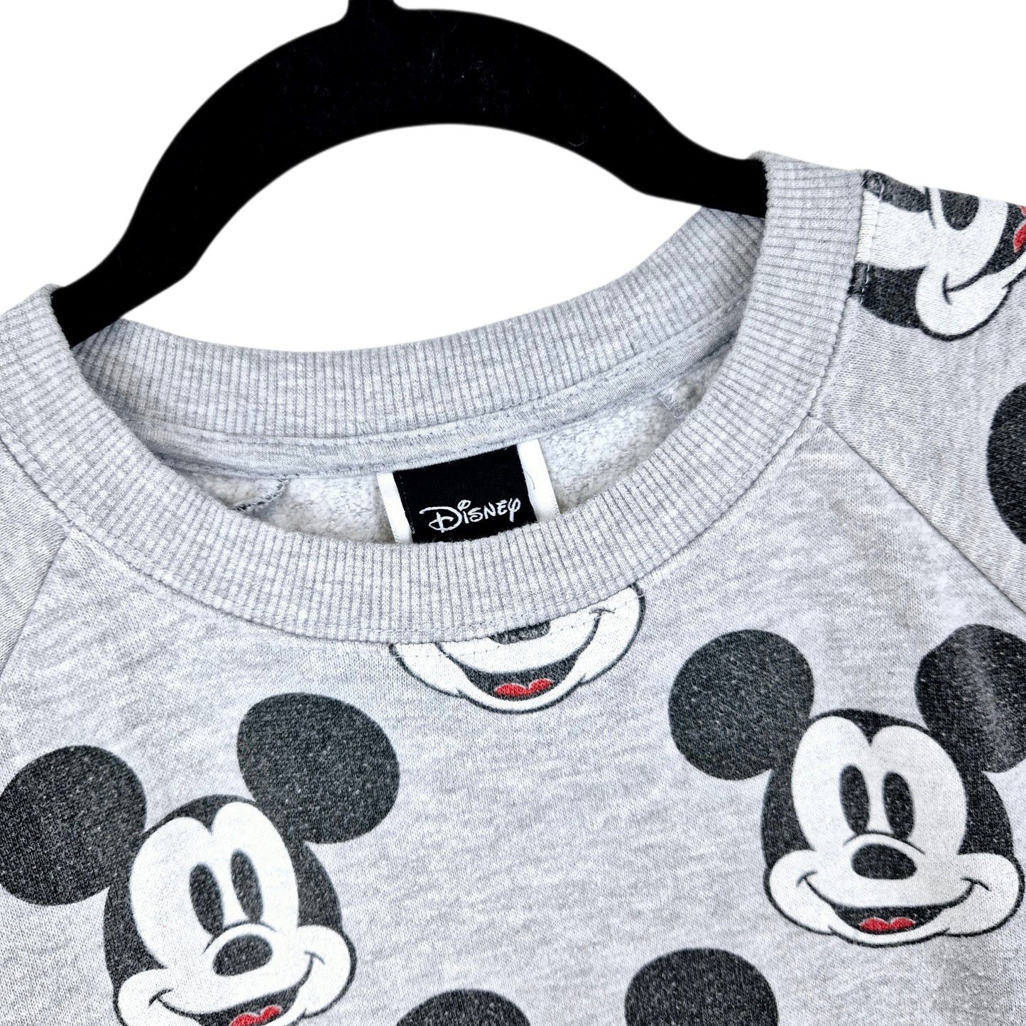 Disney Mickey Mouse Light Grey Crewneck Sweater Size M