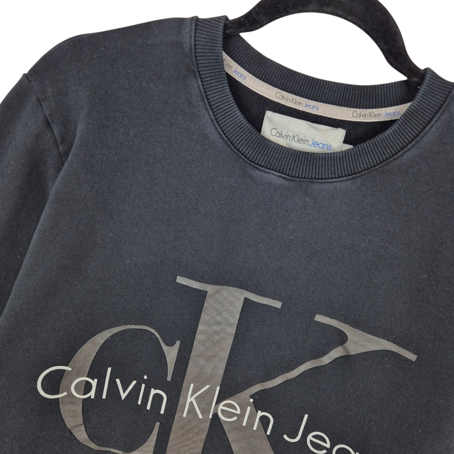 Calvin Klein Jeans Black Crewneck Sweater Size L