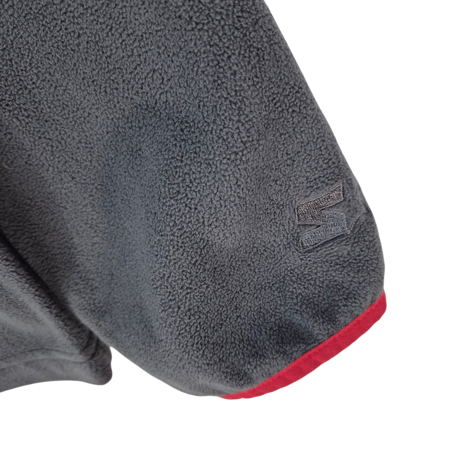 Starter Grey Quarter Zip Fleece Jumper Size XL