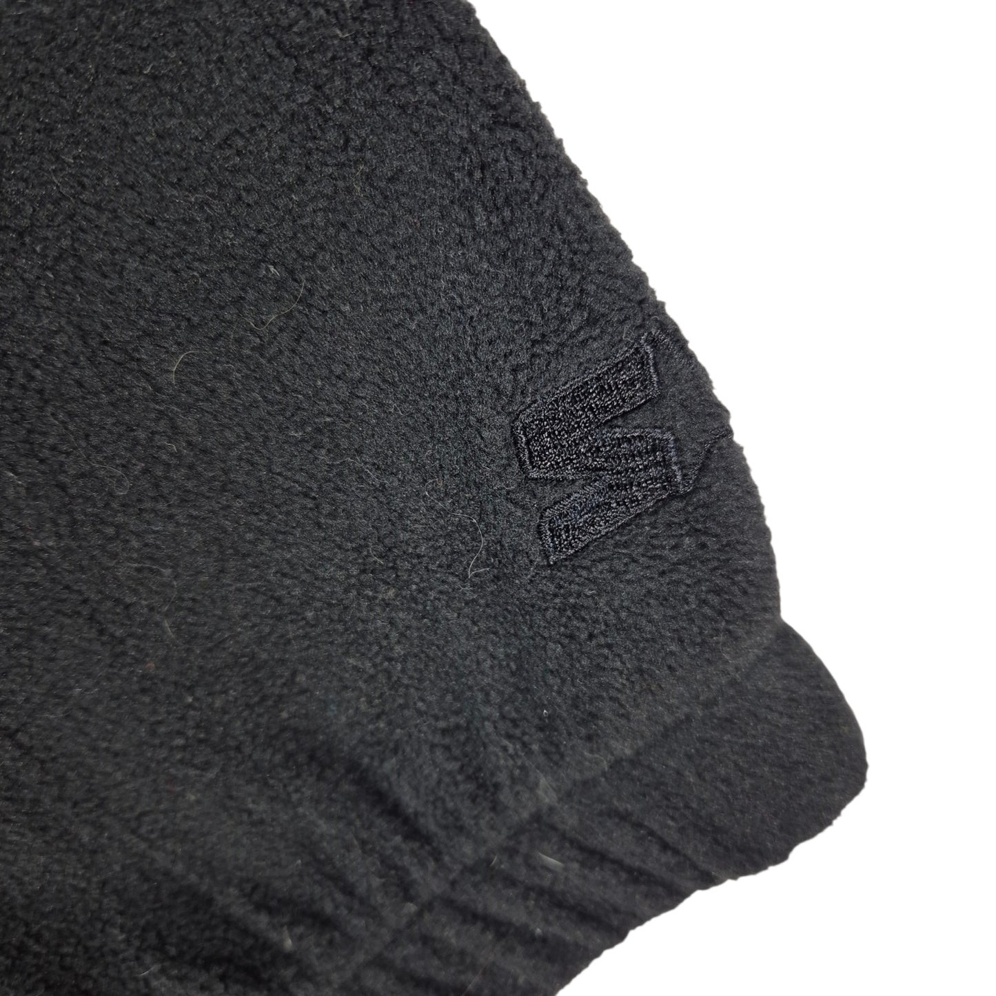 Vintage Starter Black Fleece Zip Jumper Size XL