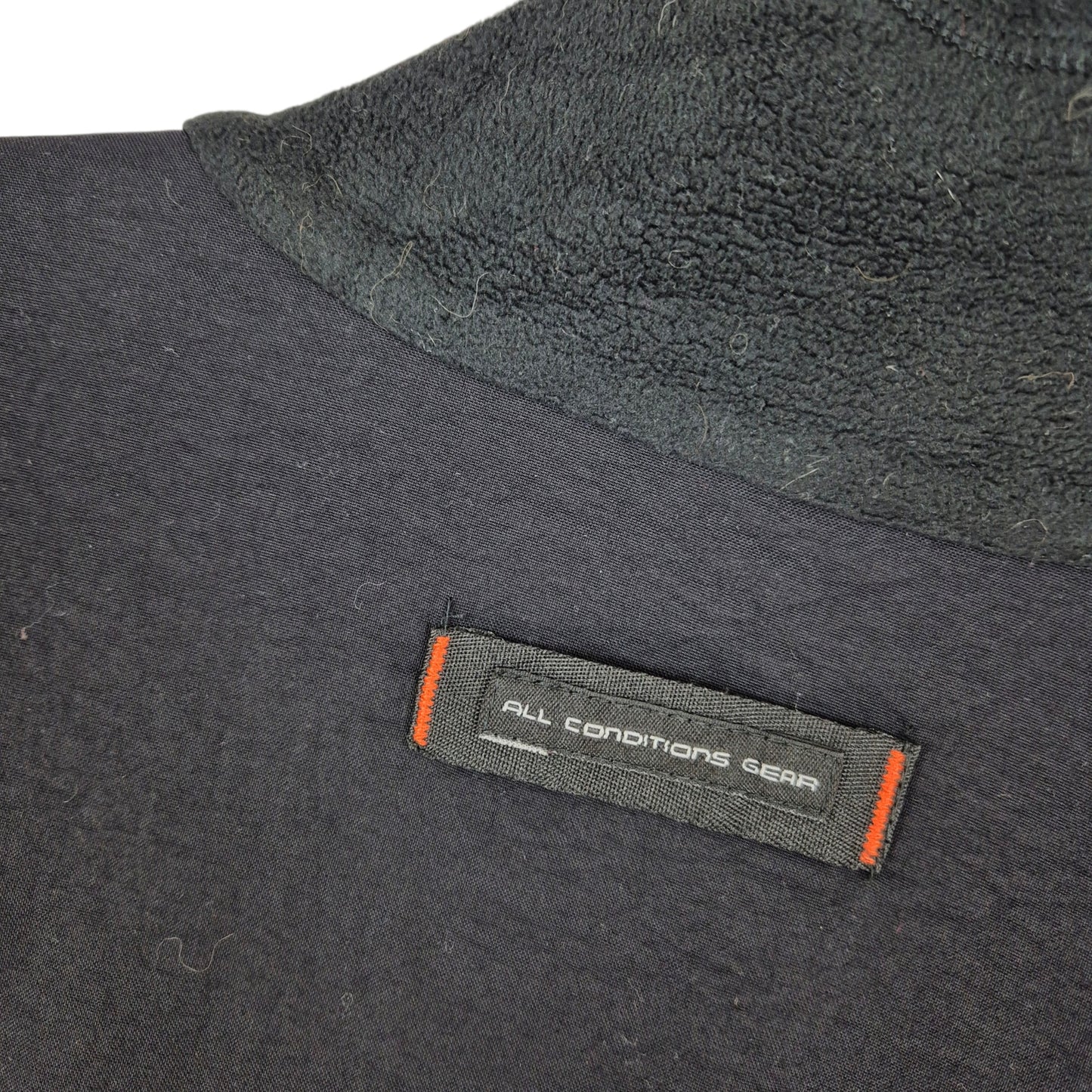 Vintage Nike ACG 2000's Black Heavy Fleece Zip Jumper Size L