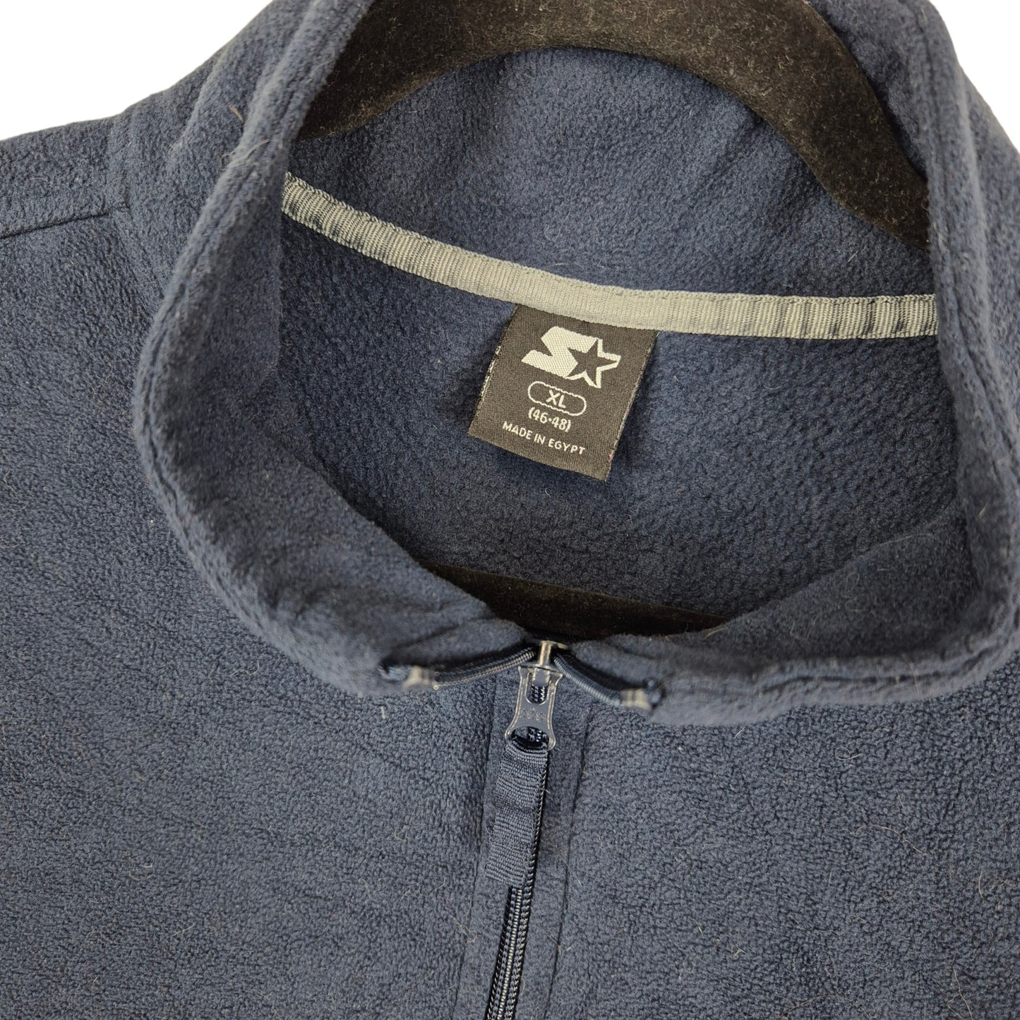 Vintage Starter Dark Blue Fleece Zip Jumper Size XL