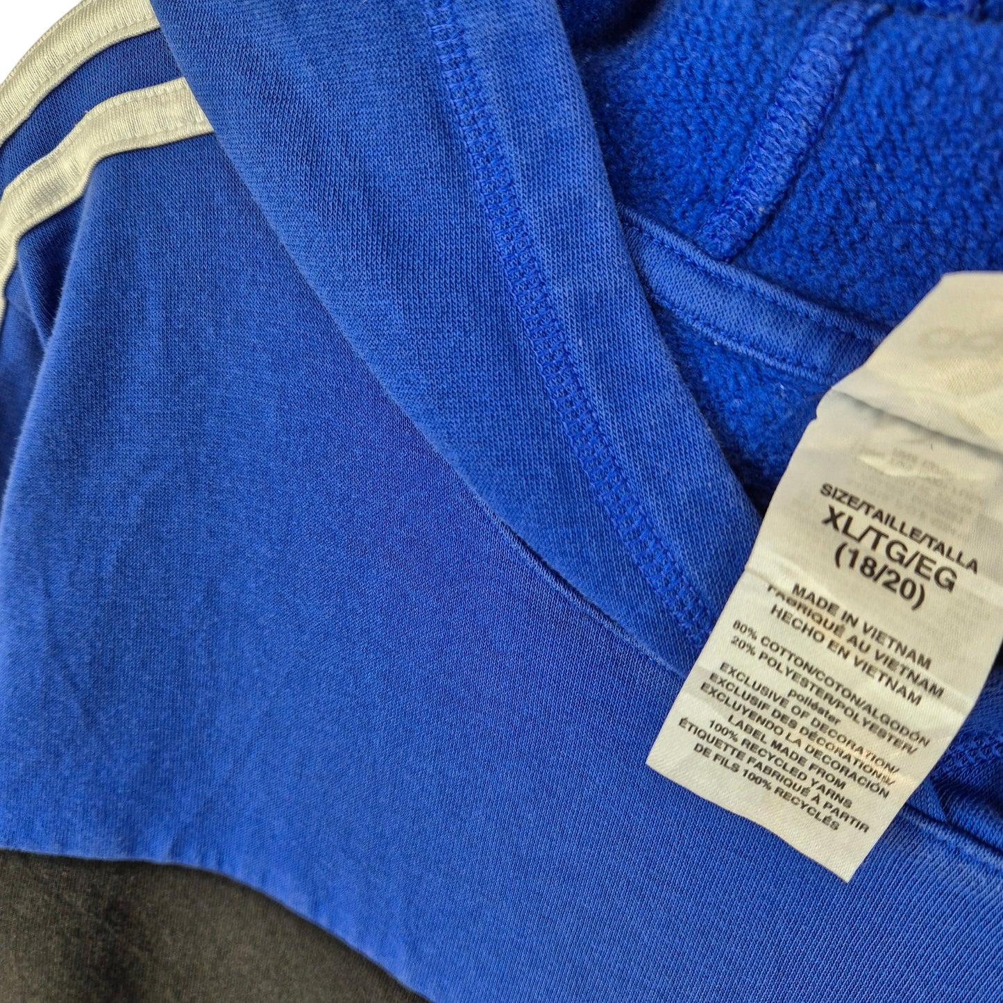 Adidas Blue & Black Hoodie Size S