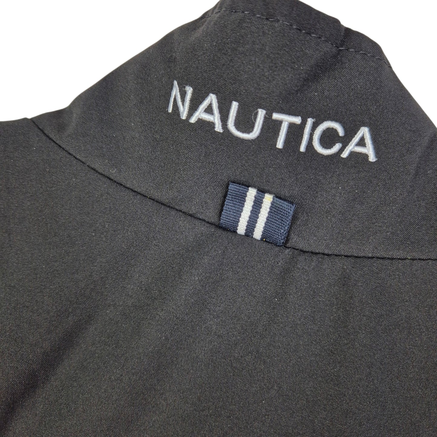 Nautica Black Light Windbreaker Jacket Size XL