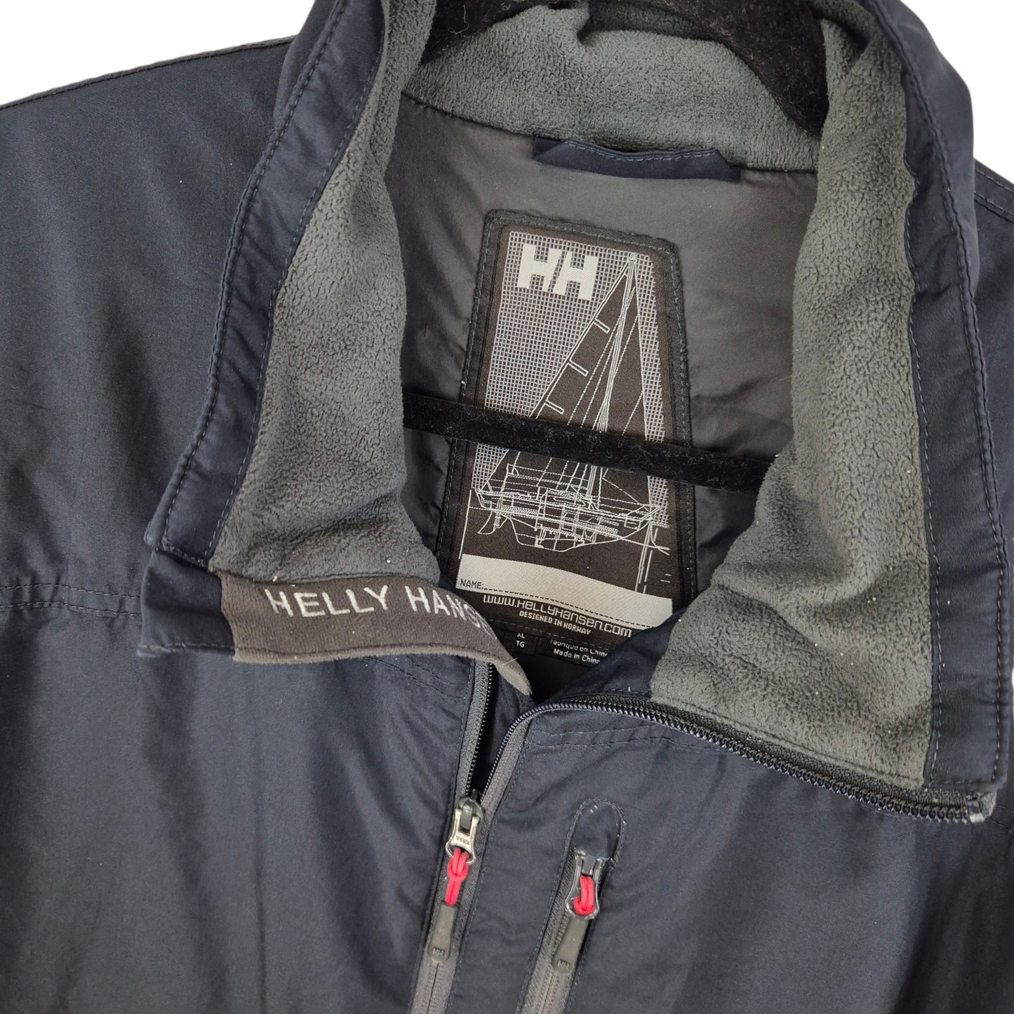 Helly Hansen Black Windbreaker Jacket Size XL