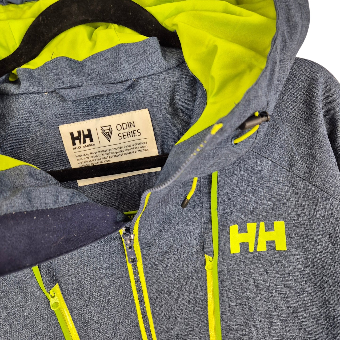Helly Hansen Odin Series Steel Blue Windbreaker Jacket Size L