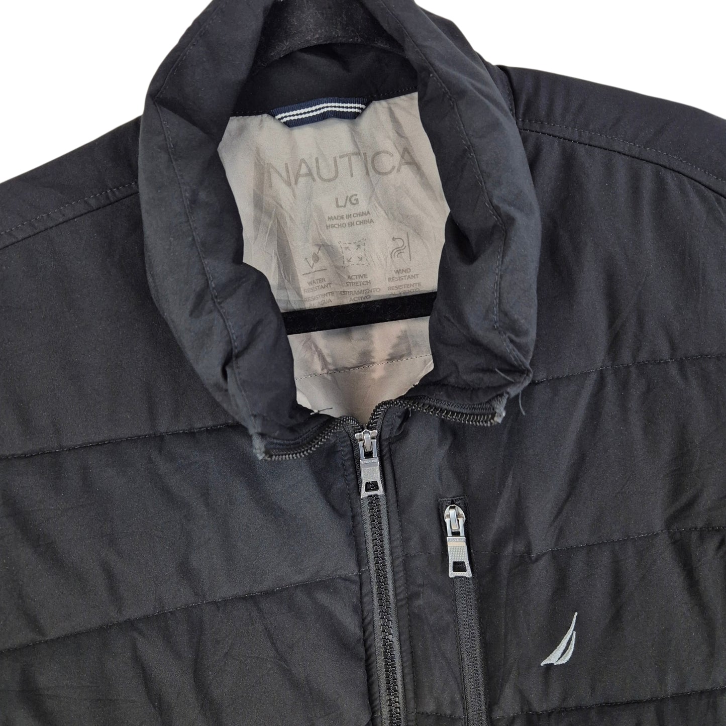 Nautica Black Padded Jacket Size L