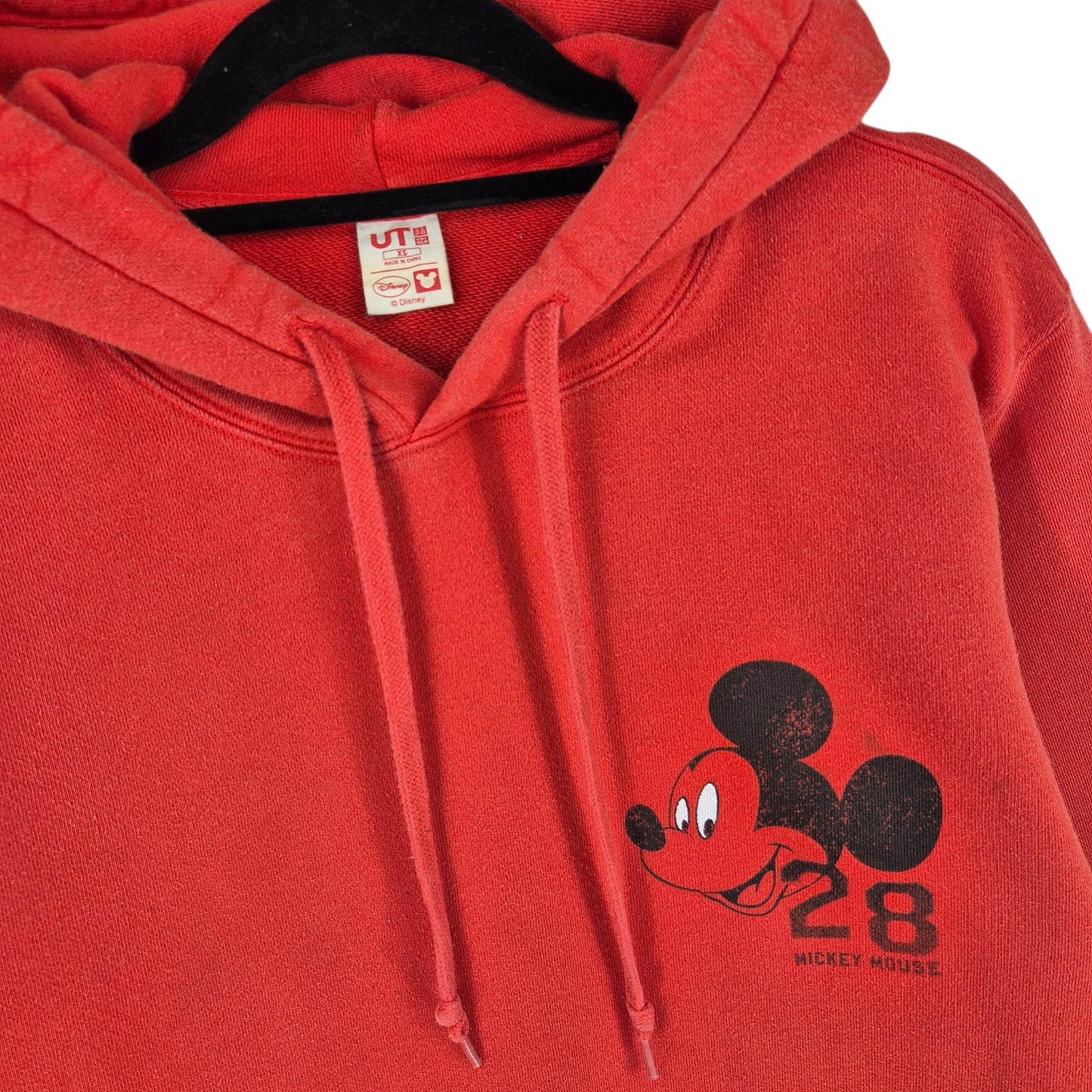 Uniqlo Disney Mickey Mouse Red Hoodie Size XS