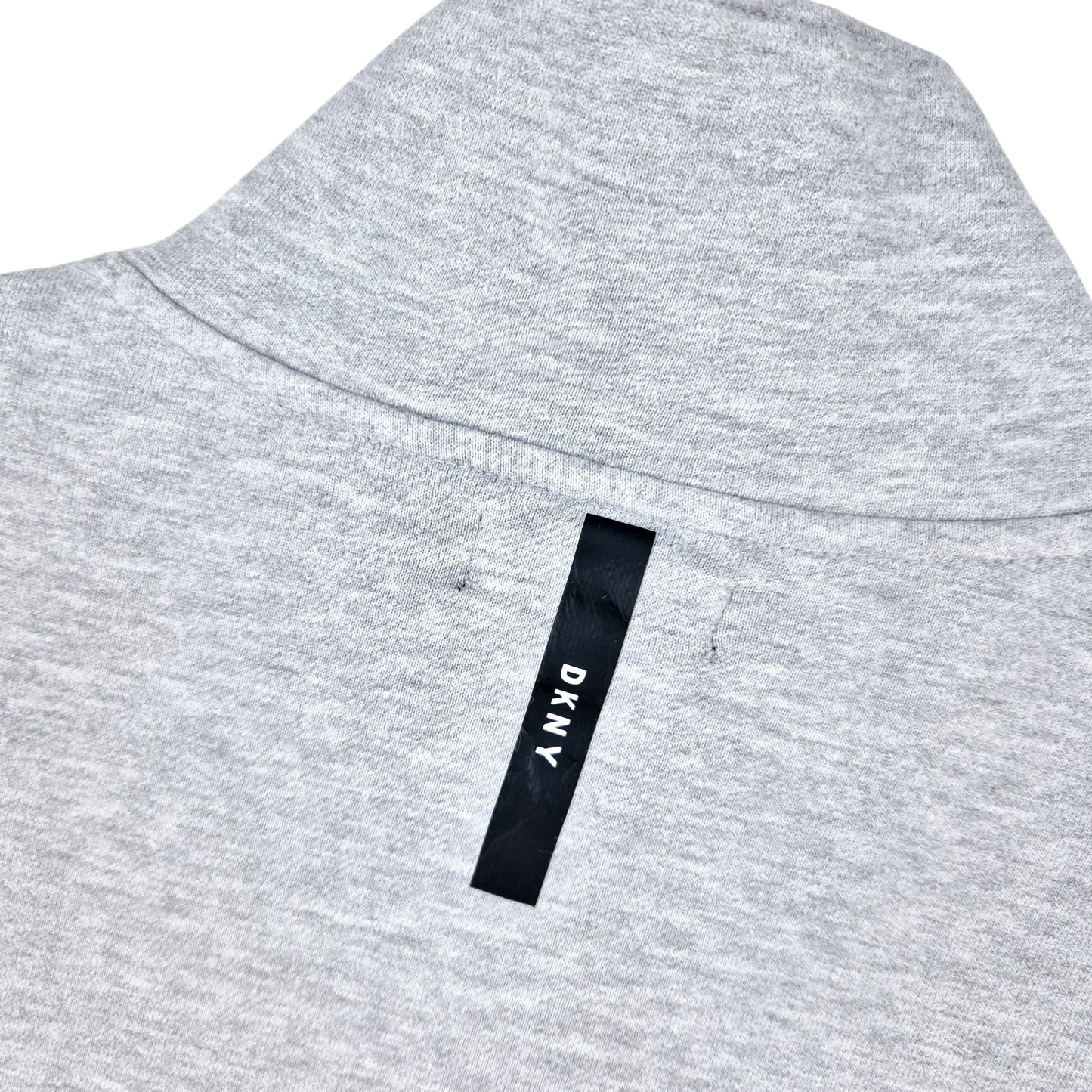 DKNY Light Grey Quarter Zip Sweater Size M