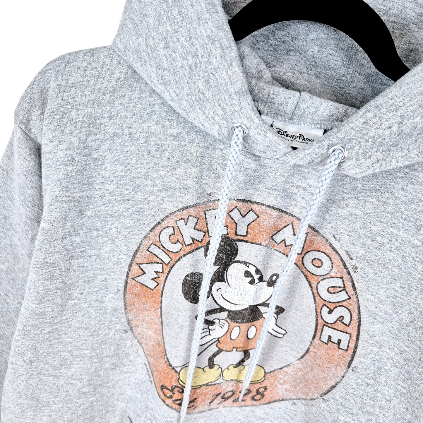 Disney Mickey Mouse Light Grey Hoodie Size S
