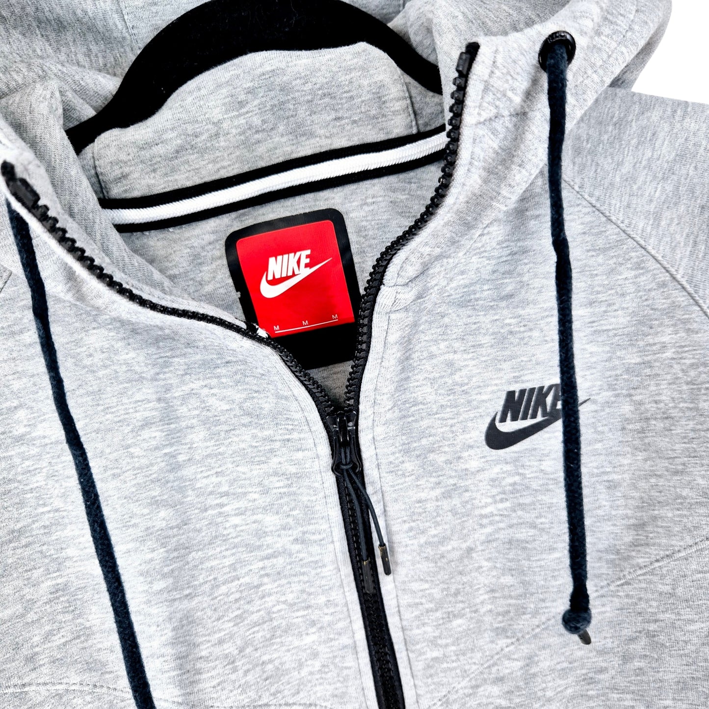 Nike Tech Light Grey Zip Hoodie Size M