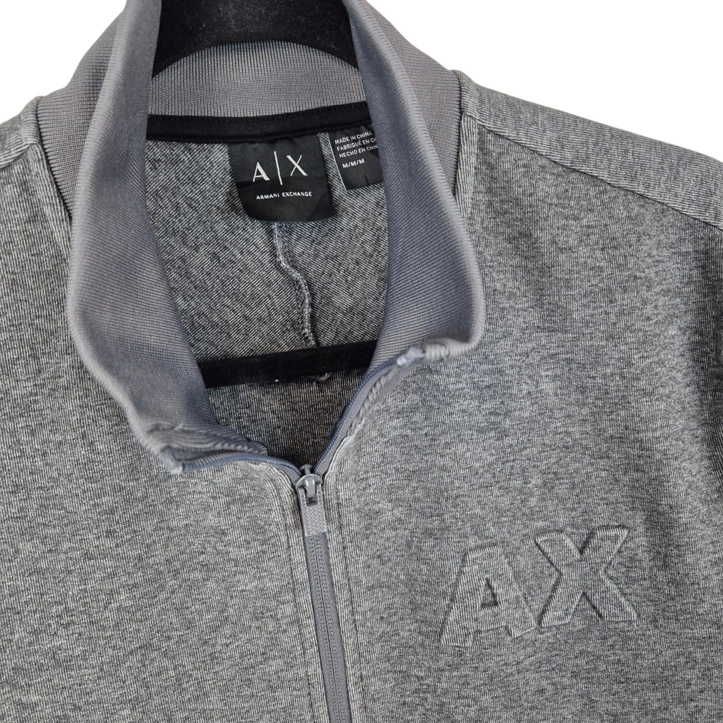 Armani Exchange Grey Zip Sweater Size M