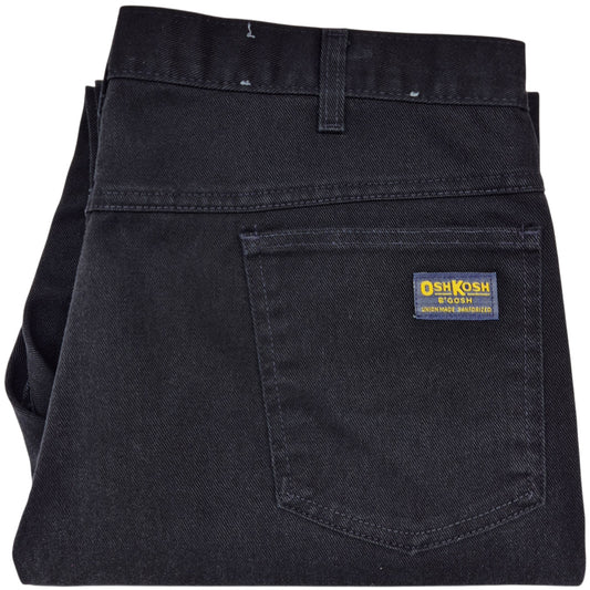 Vintage Osh Kosh Jeans 80's Black Rigid USA Made Denim W37