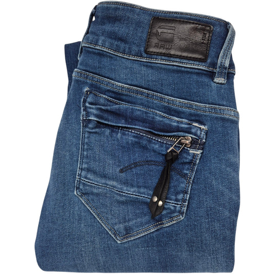 G Star Raw Jeans Womens High Rise Skinny Denim W25