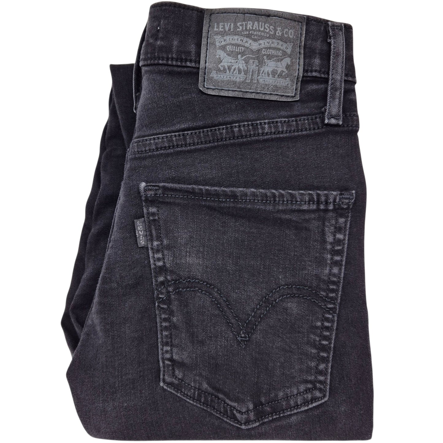 Levis Jeans Womens Black Mile High Super Skinny Denim W24