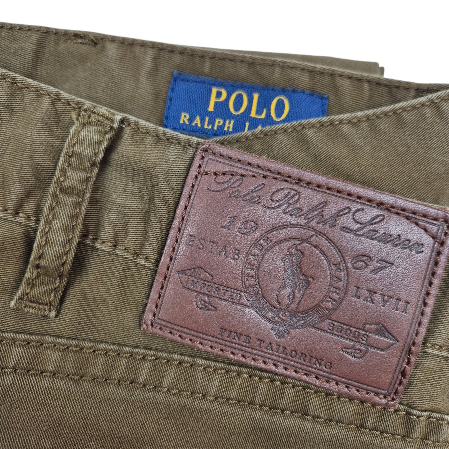 Polo Ralph Lauren Olive Green Straight Leg Chino Pants W40