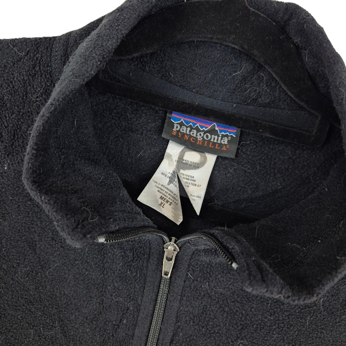 Patagonia Black Fleece Vest Size XL